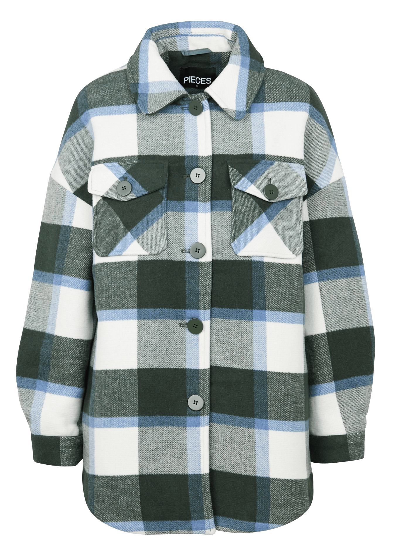 green check coat womens