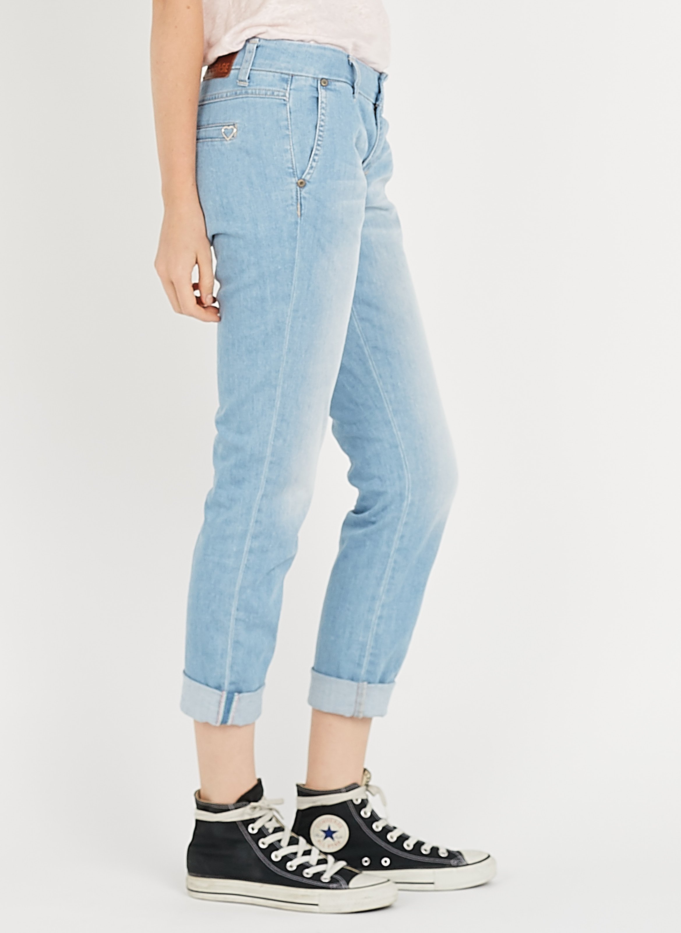 Lowrise Boyfriend Jeans Blu Denim Please Women Place des Tendances