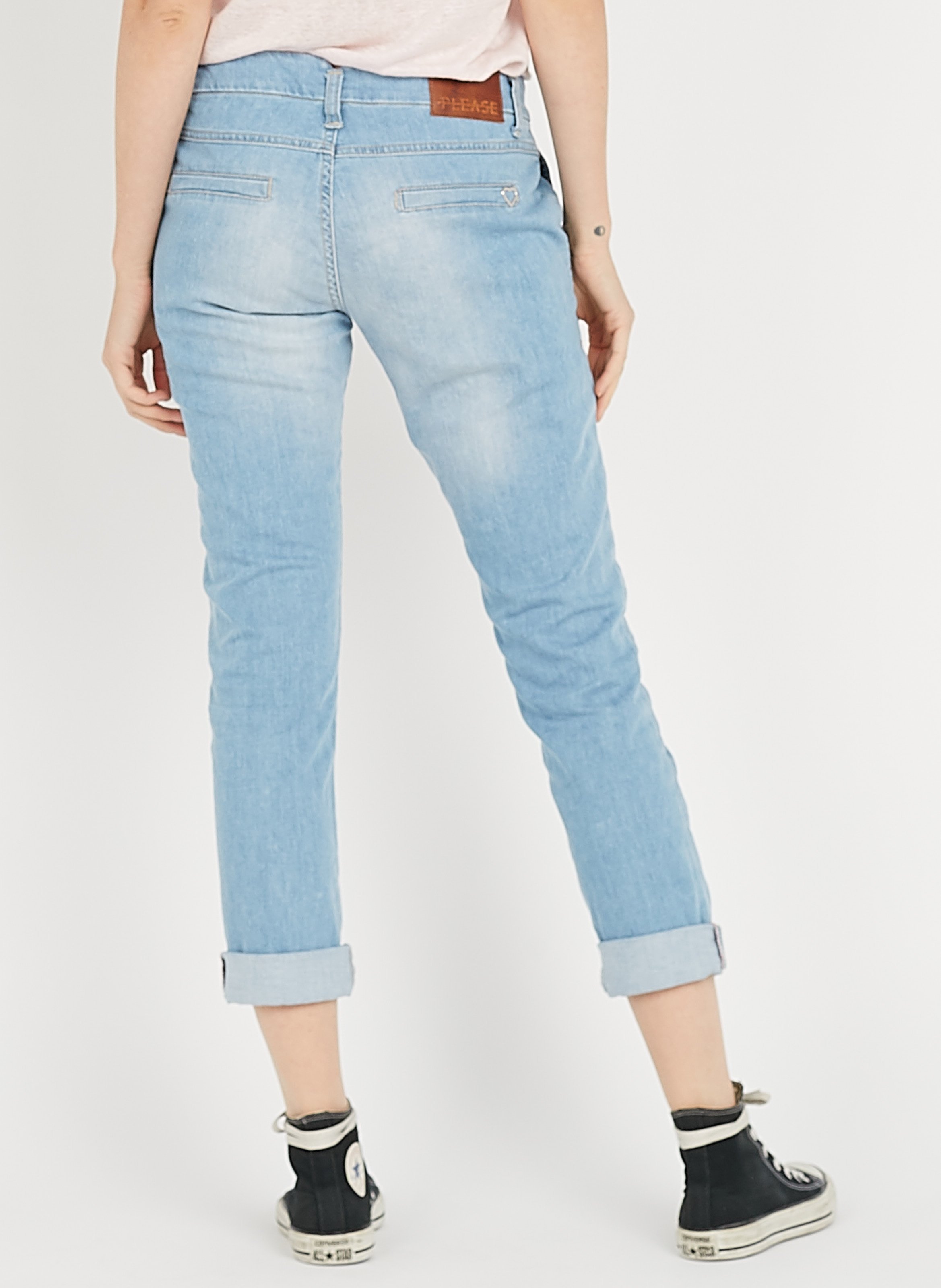 Lowrise Boyfriend Jeans Blu Denim Please Women Place des Tendances