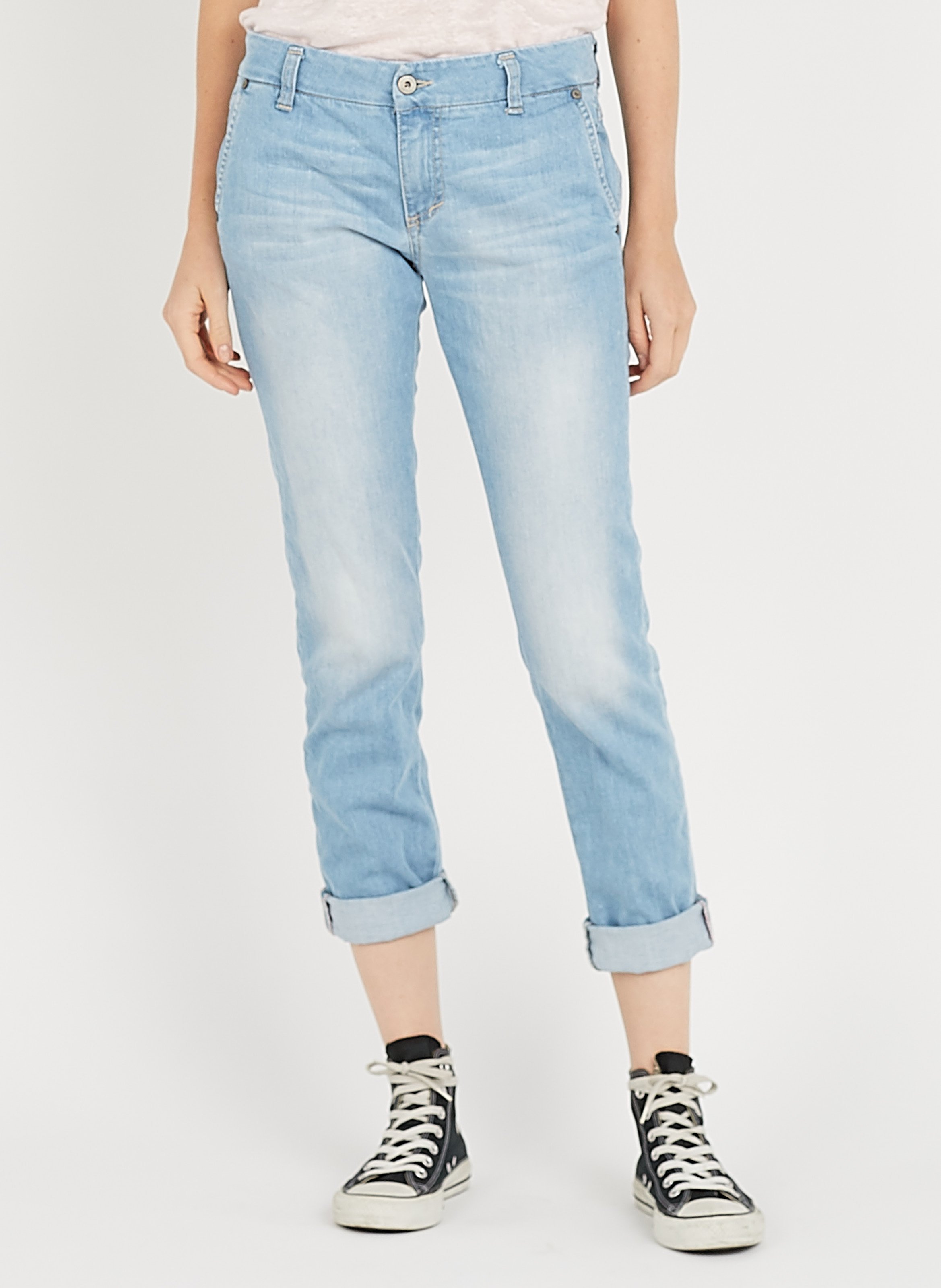 Lowrise Boyfriend Jeans Blu Denim Please Women Place des Tendances