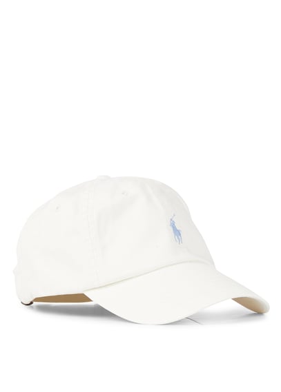 Cotton Cap With Embroidered Logo Parchment Cream Polo Ralph Lauren ...