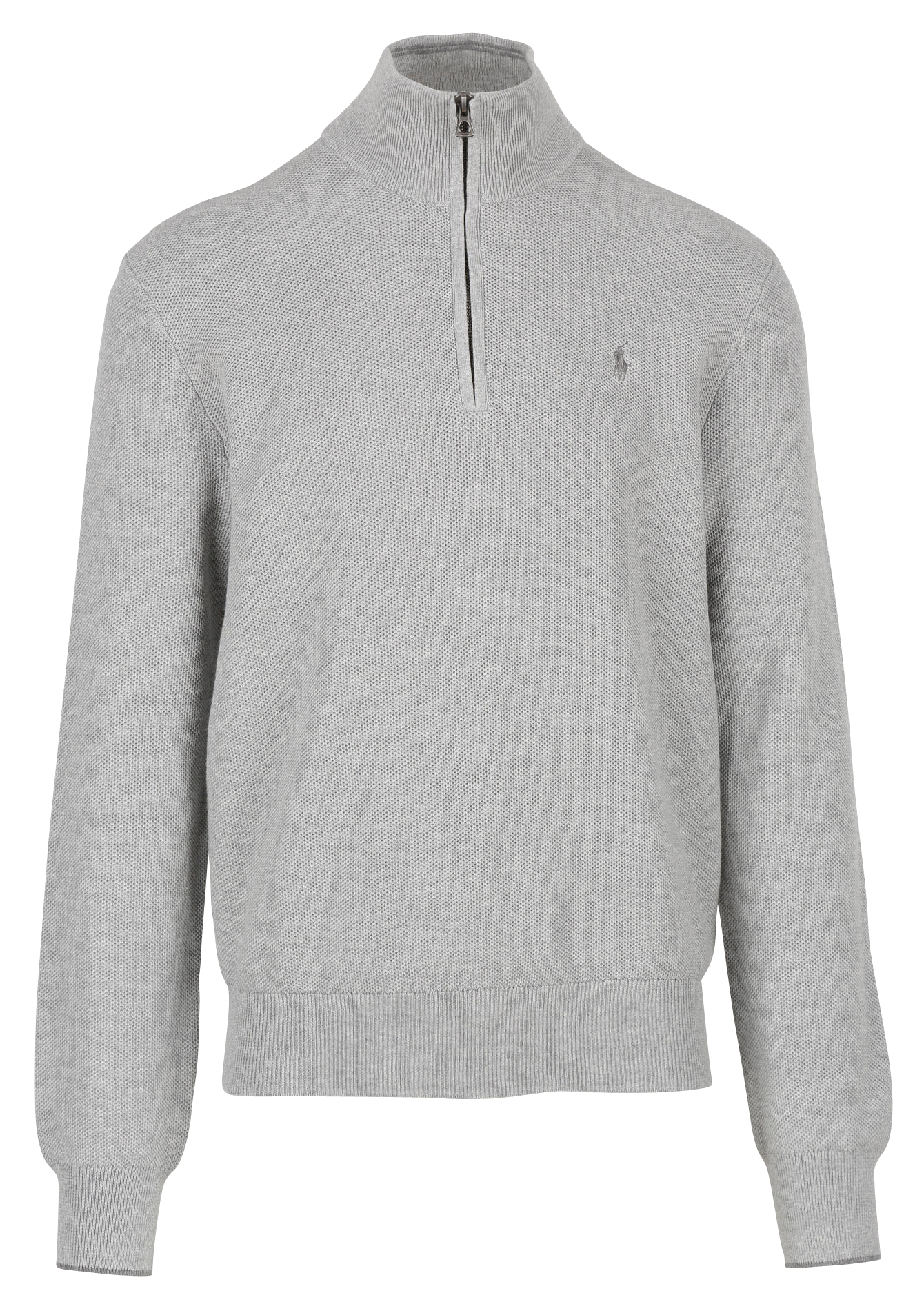 grey polo sweater men