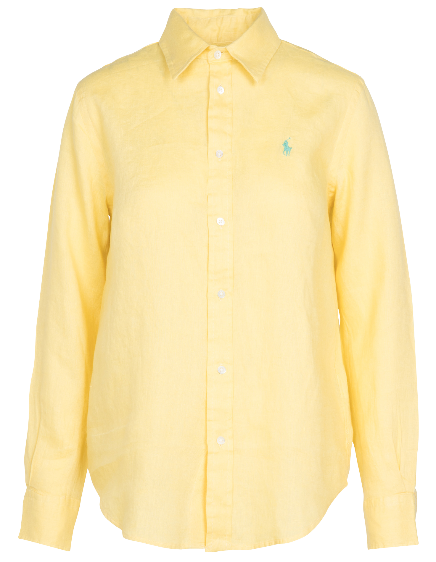 yellow ralph lauren button up