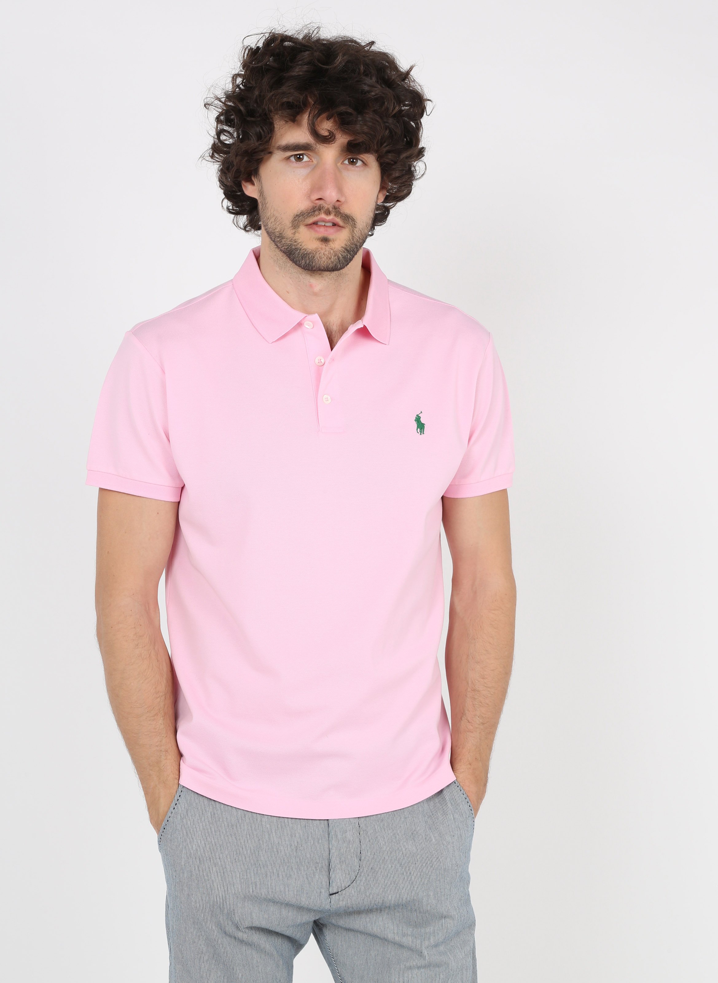 Mens pink ralph lauren polo Clearance