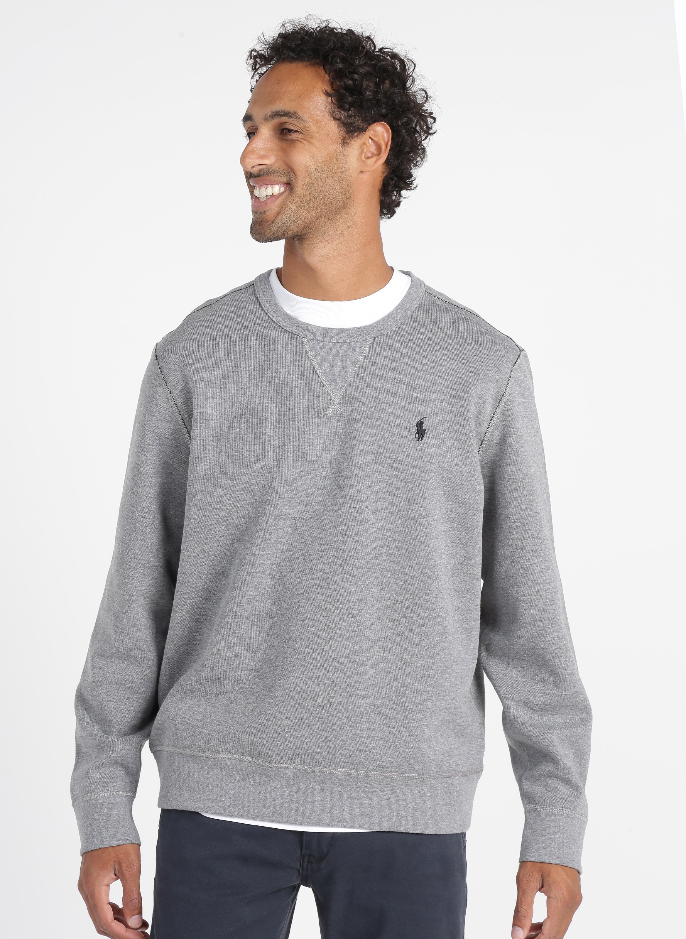 polo men's crew neck sweatshirt