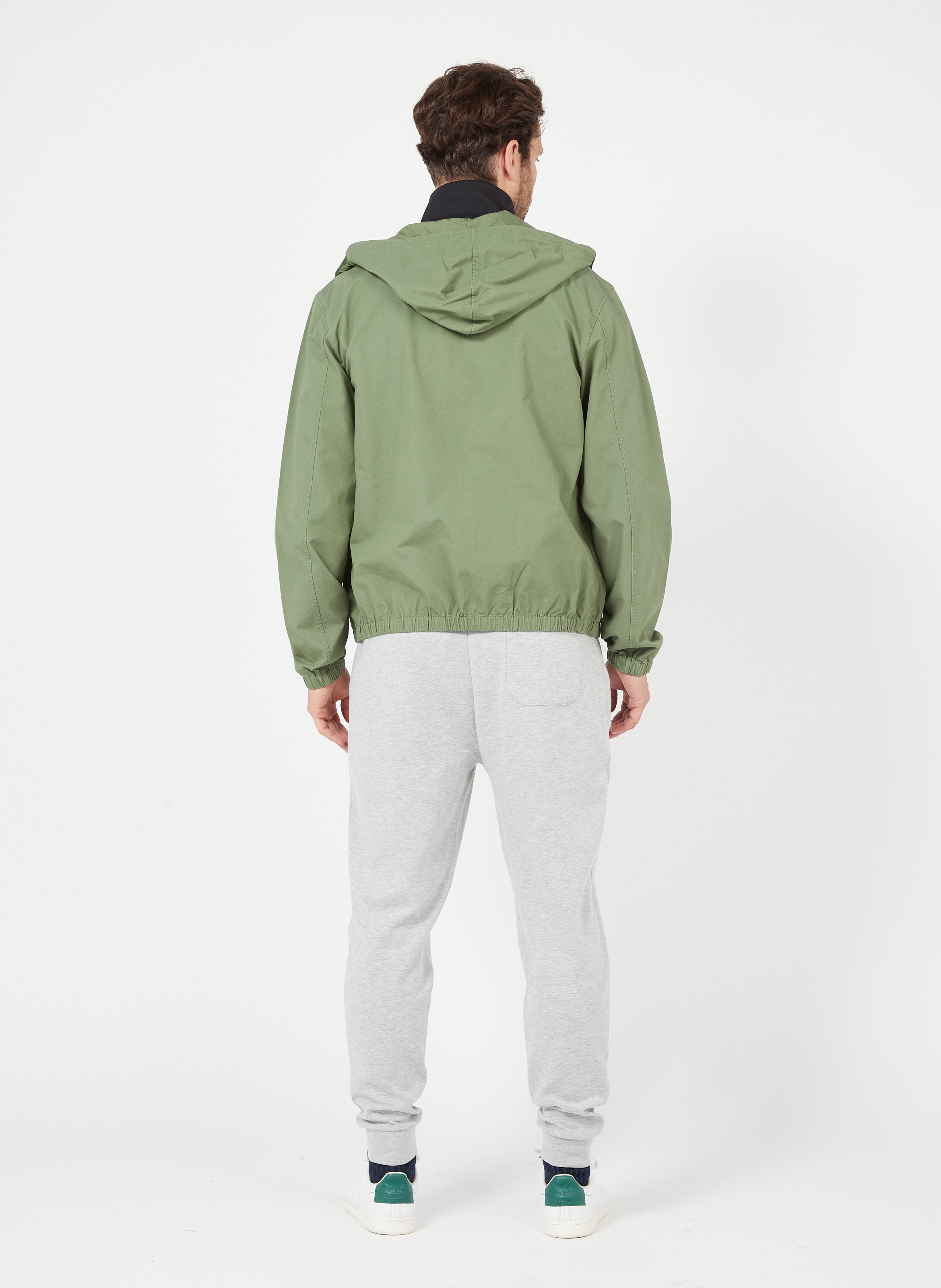 dark green polo jacket