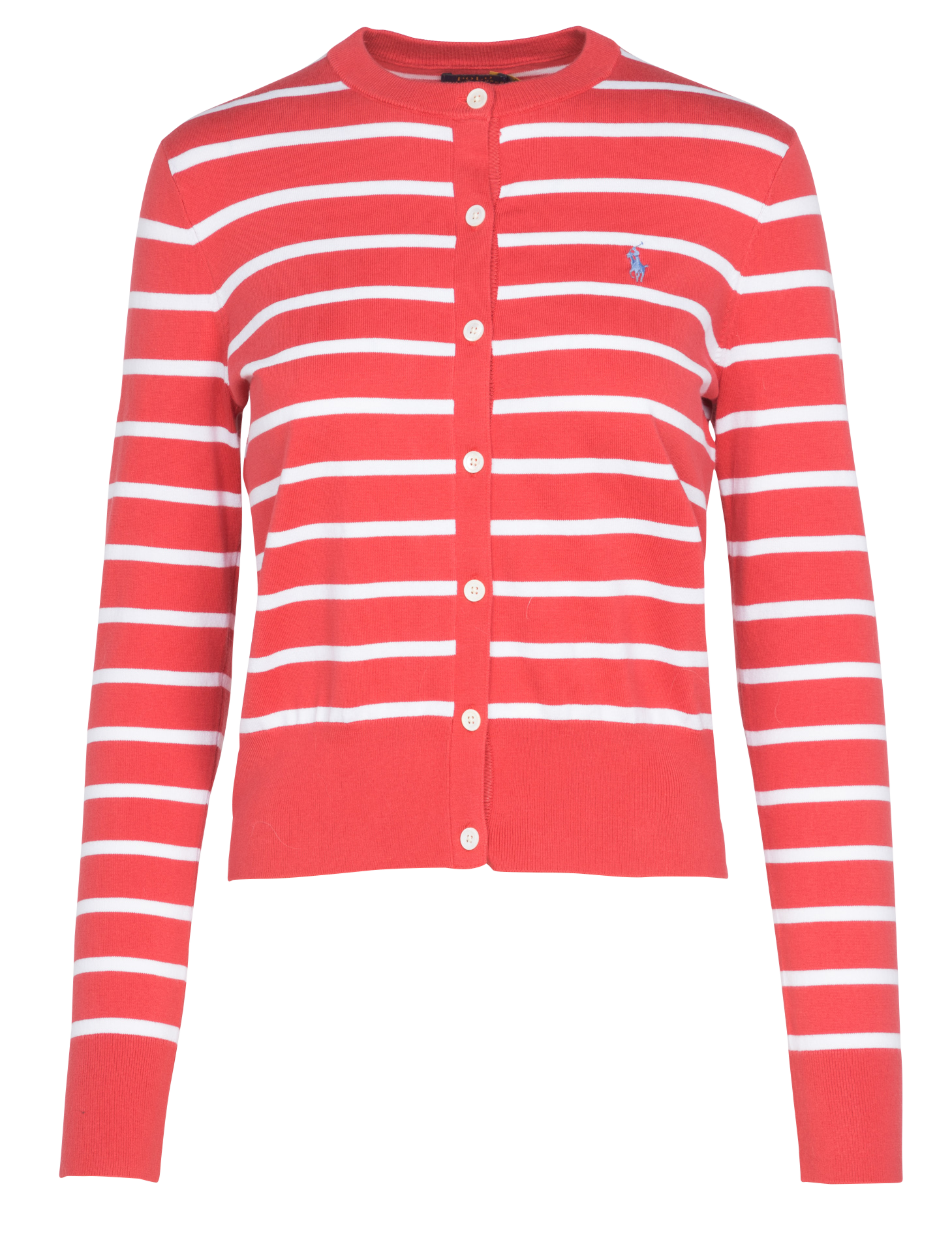 polo red cardigan