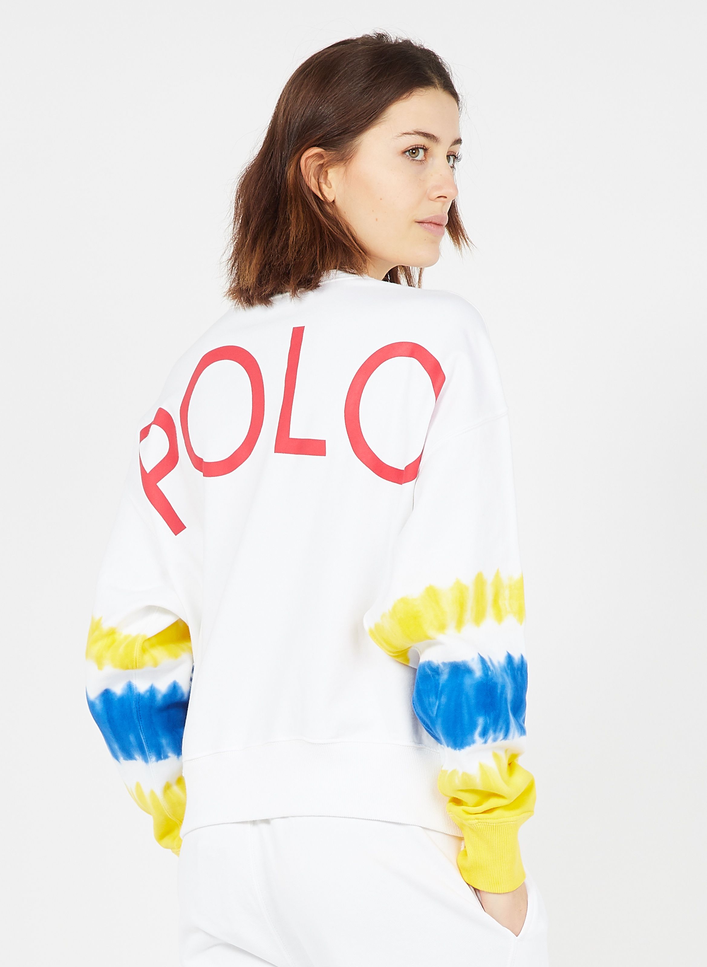 polo ralph lauren women's white sweatshirt