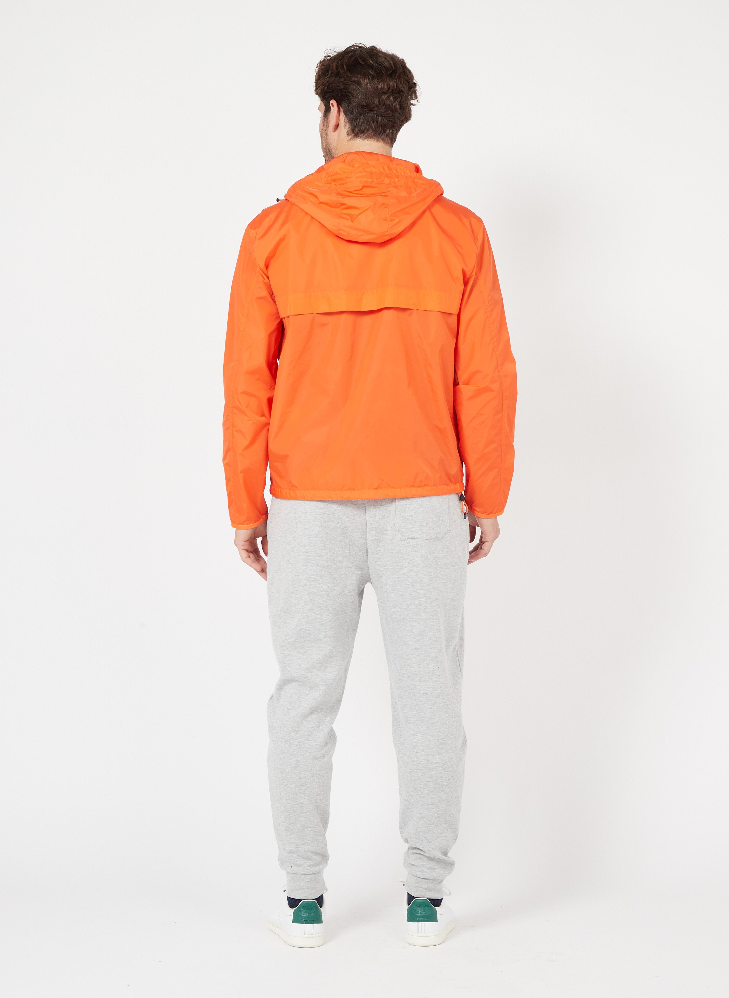 orange polo jacket