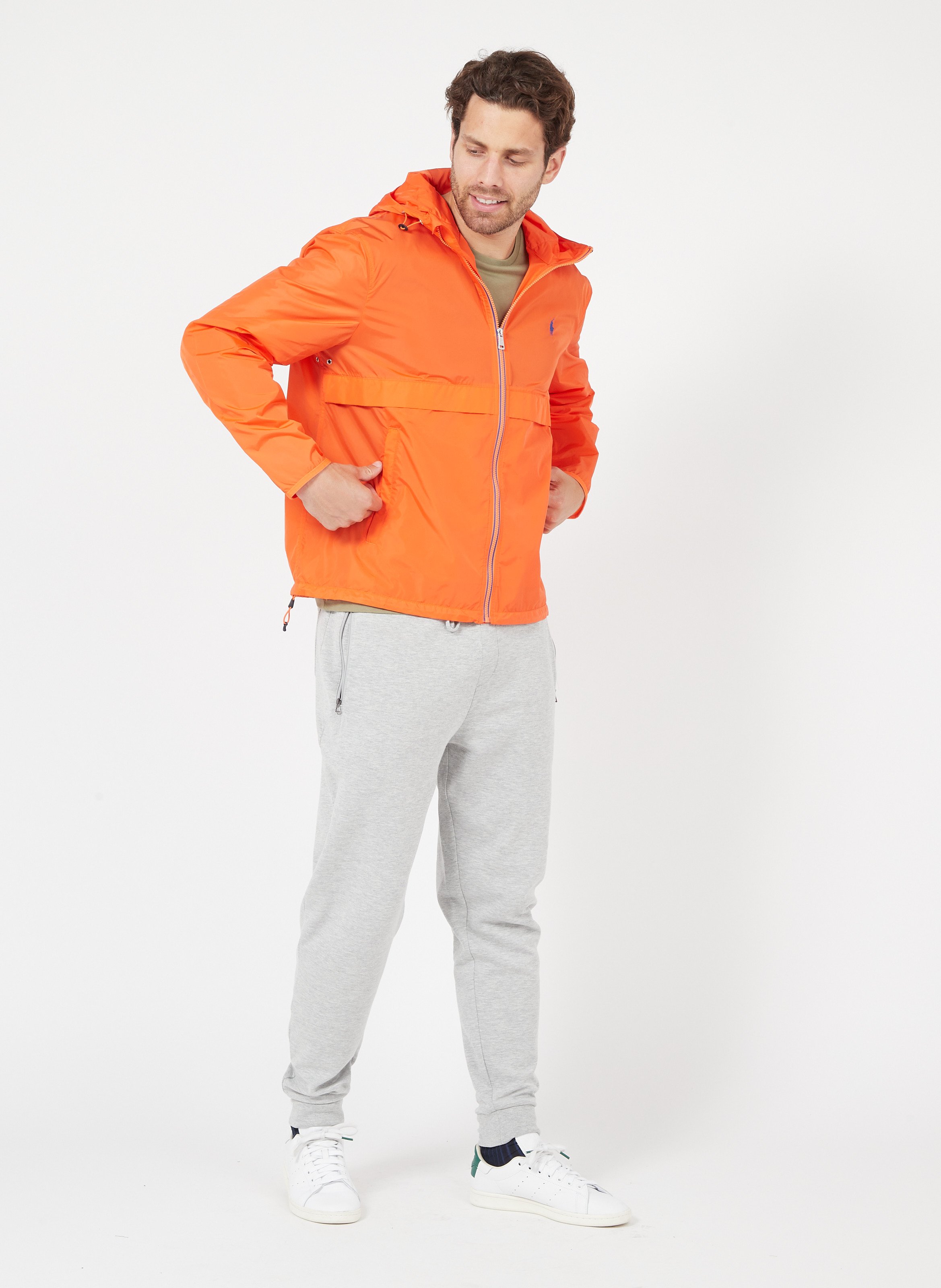orange polo coat