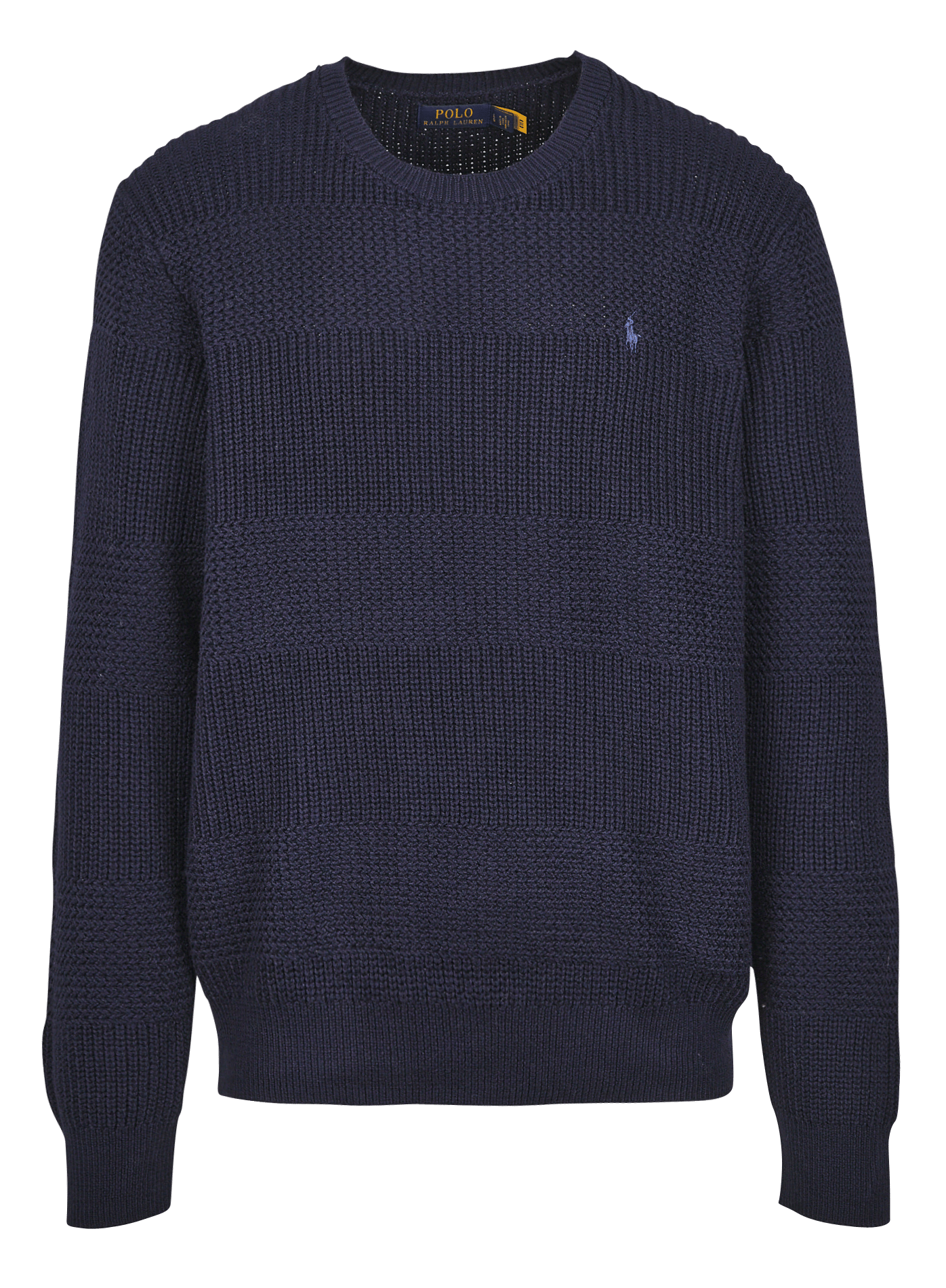 blue polo sweater