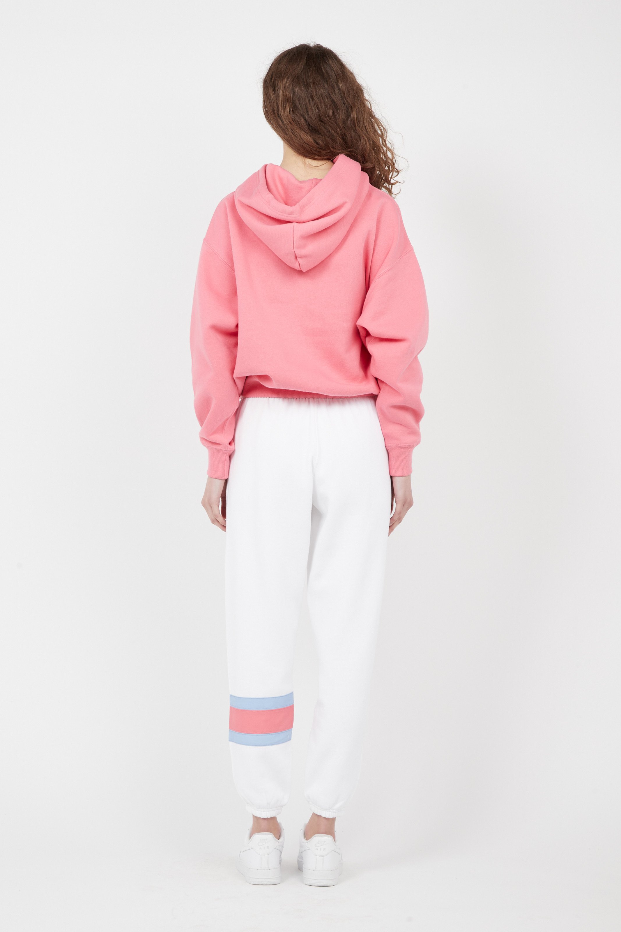 light pink polo hoodie