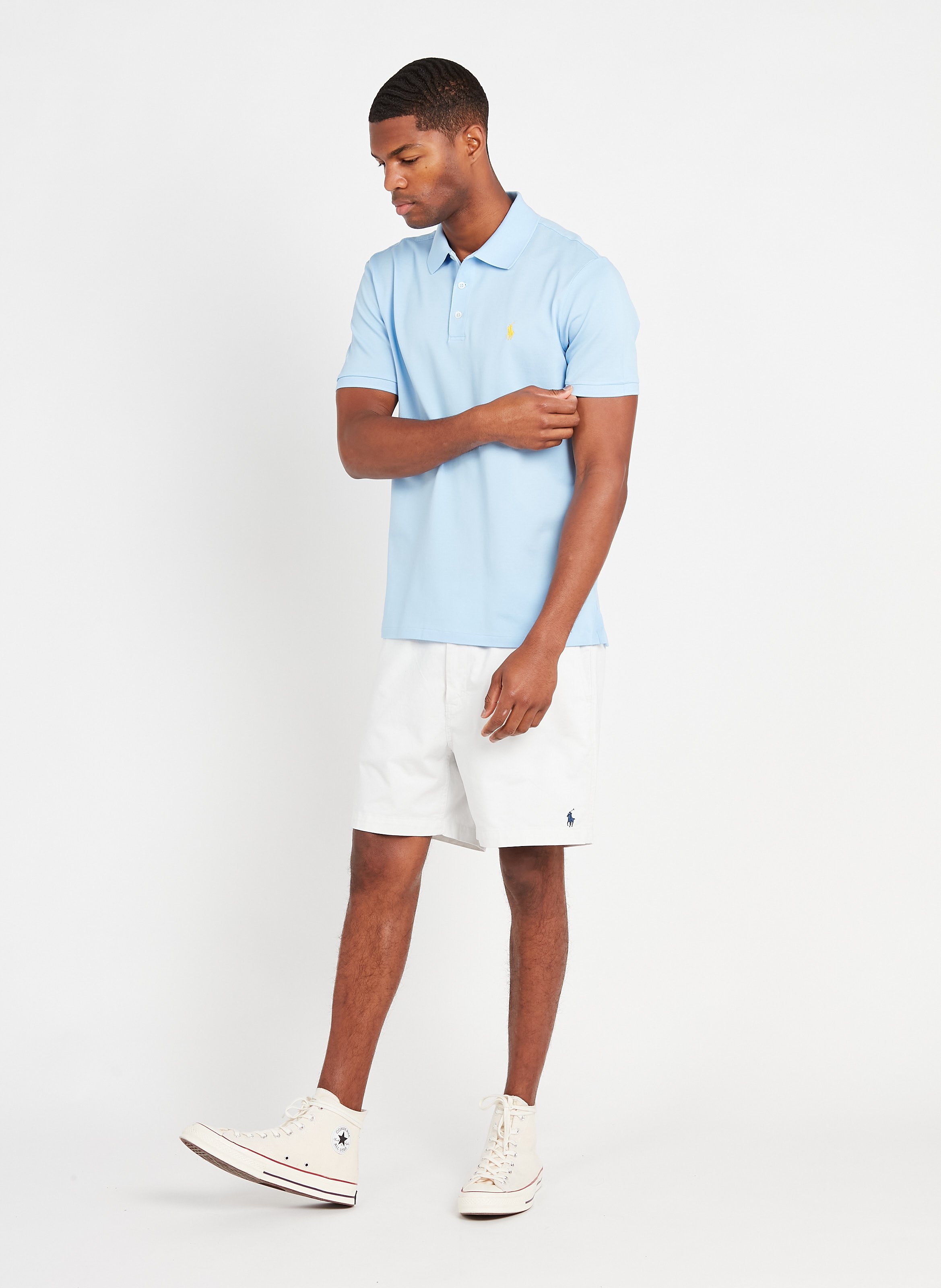 white ralph lauren polo shorts