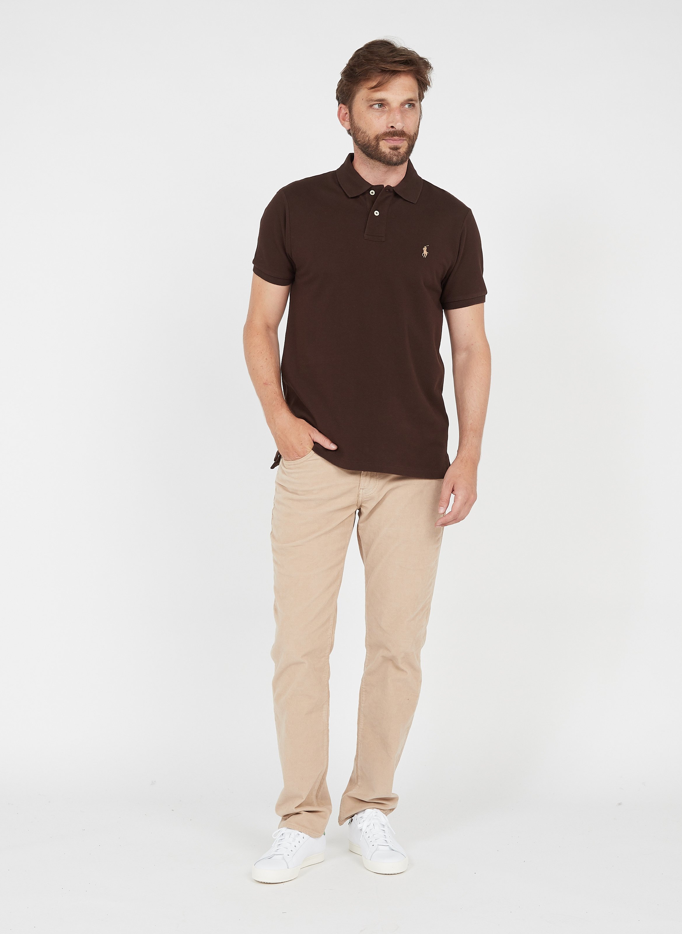 polo t shirt and chinos