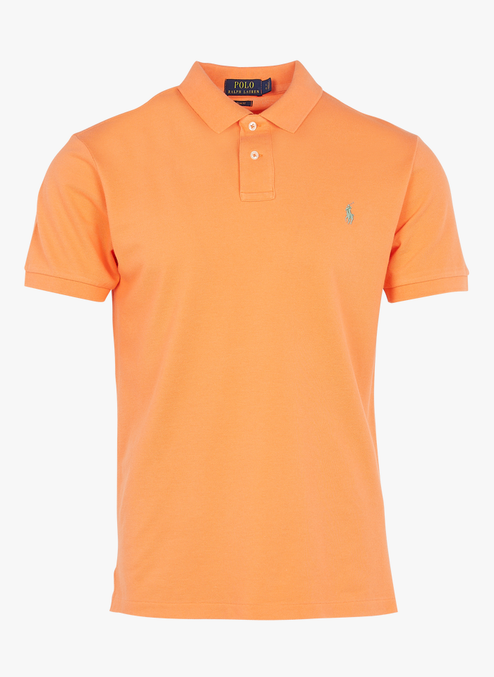 POLO RALPH LAUREN Orange Slim-fit cotton piqué polo shirt