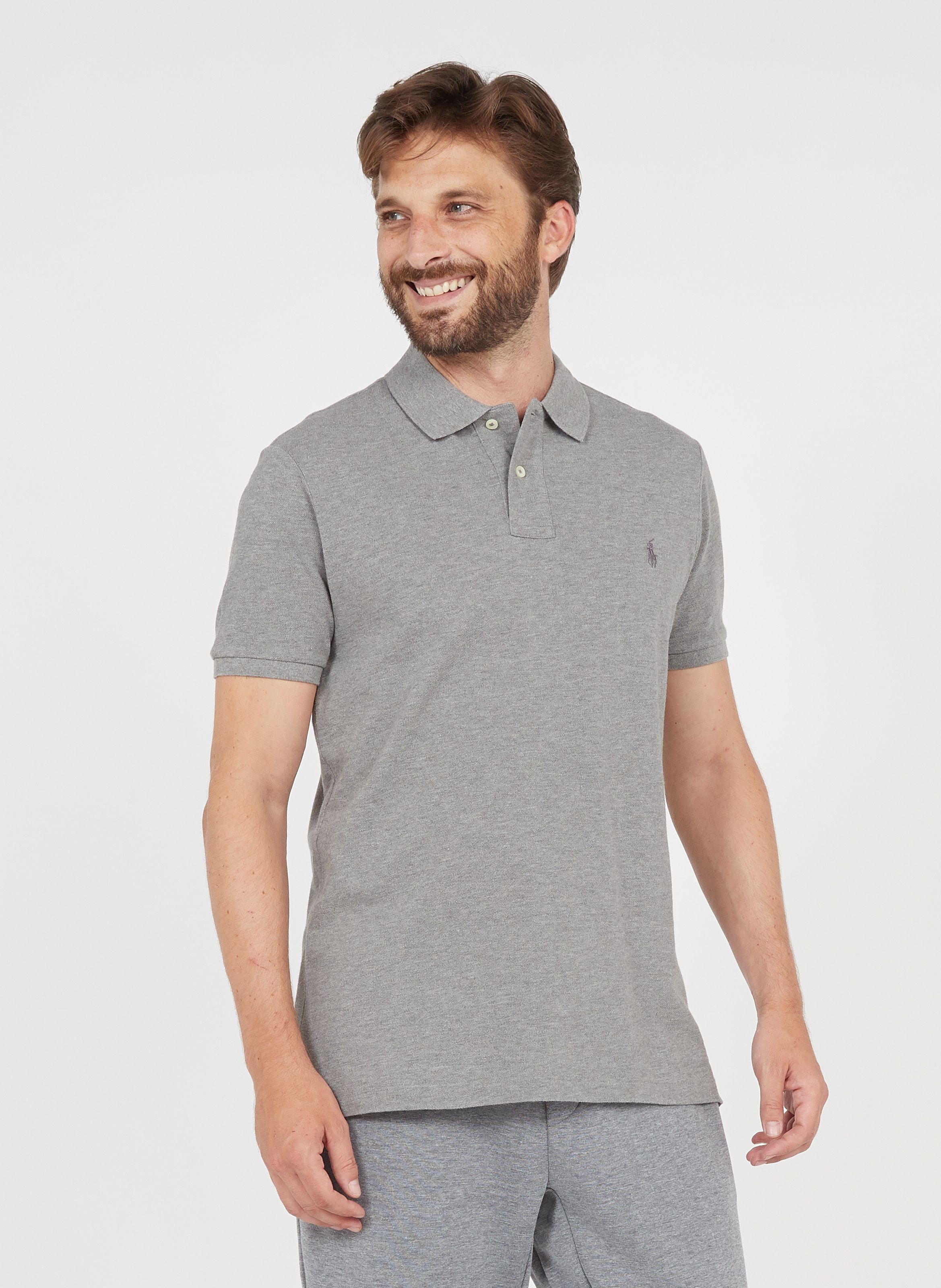 mens ralph lauren polo shirts grey