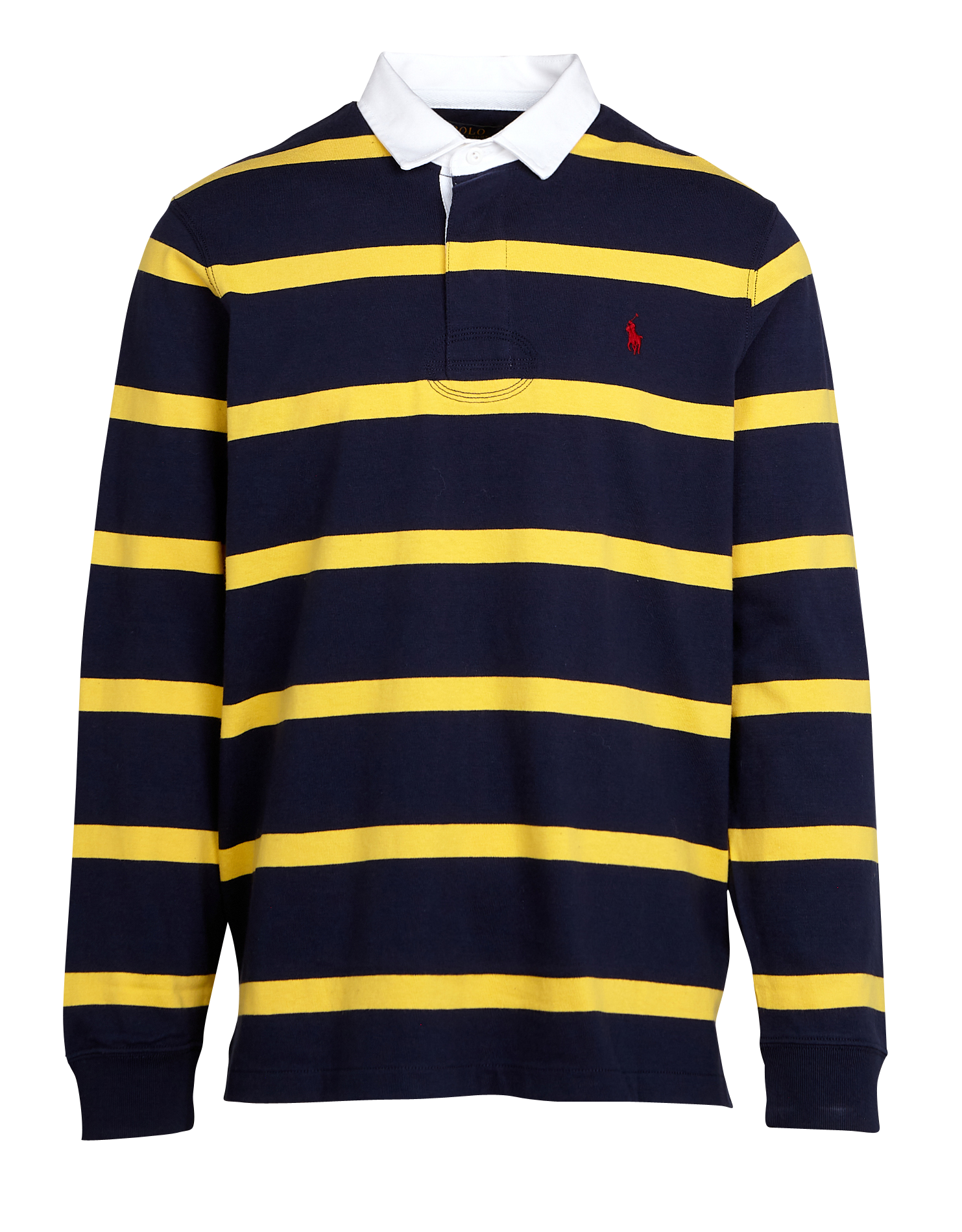 navy blue and yellow ralph lauren shirt