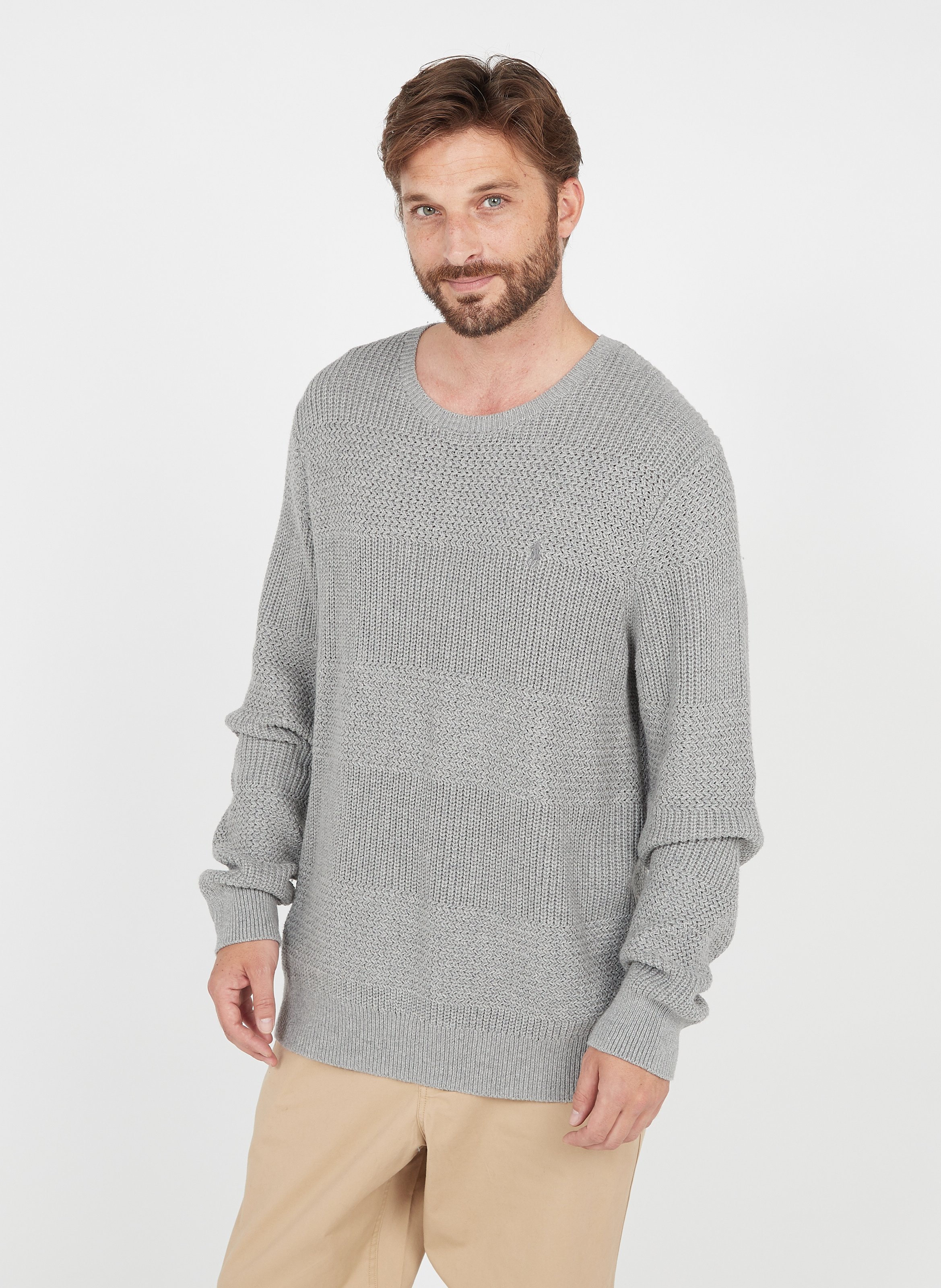 polo sweater grey
