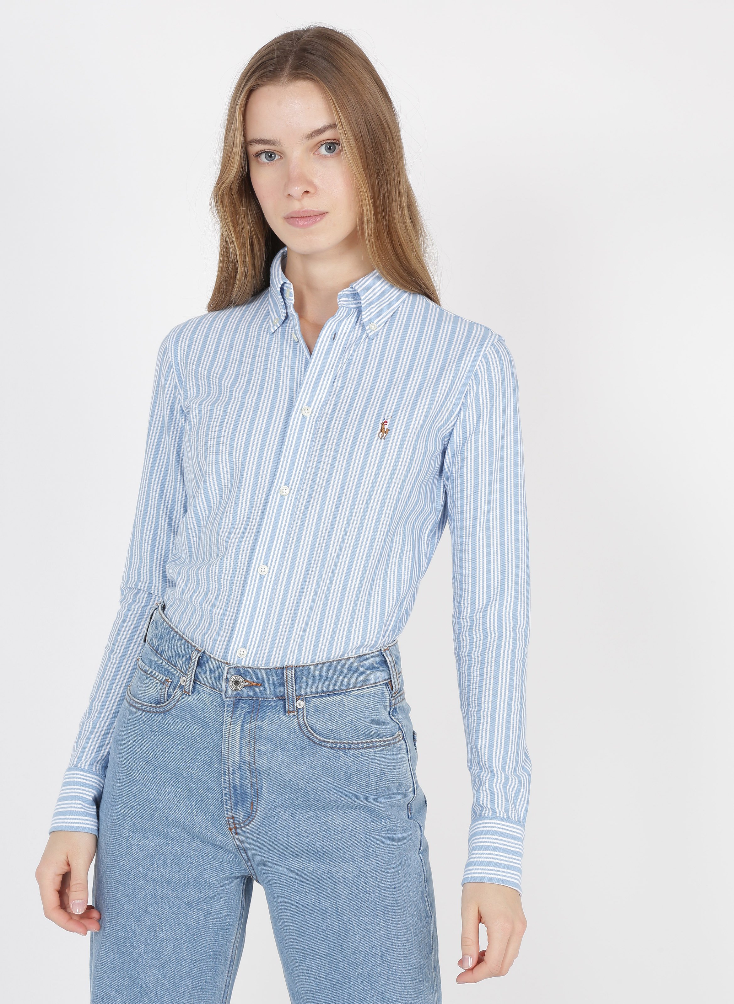 ralph lauren striped shirt womens