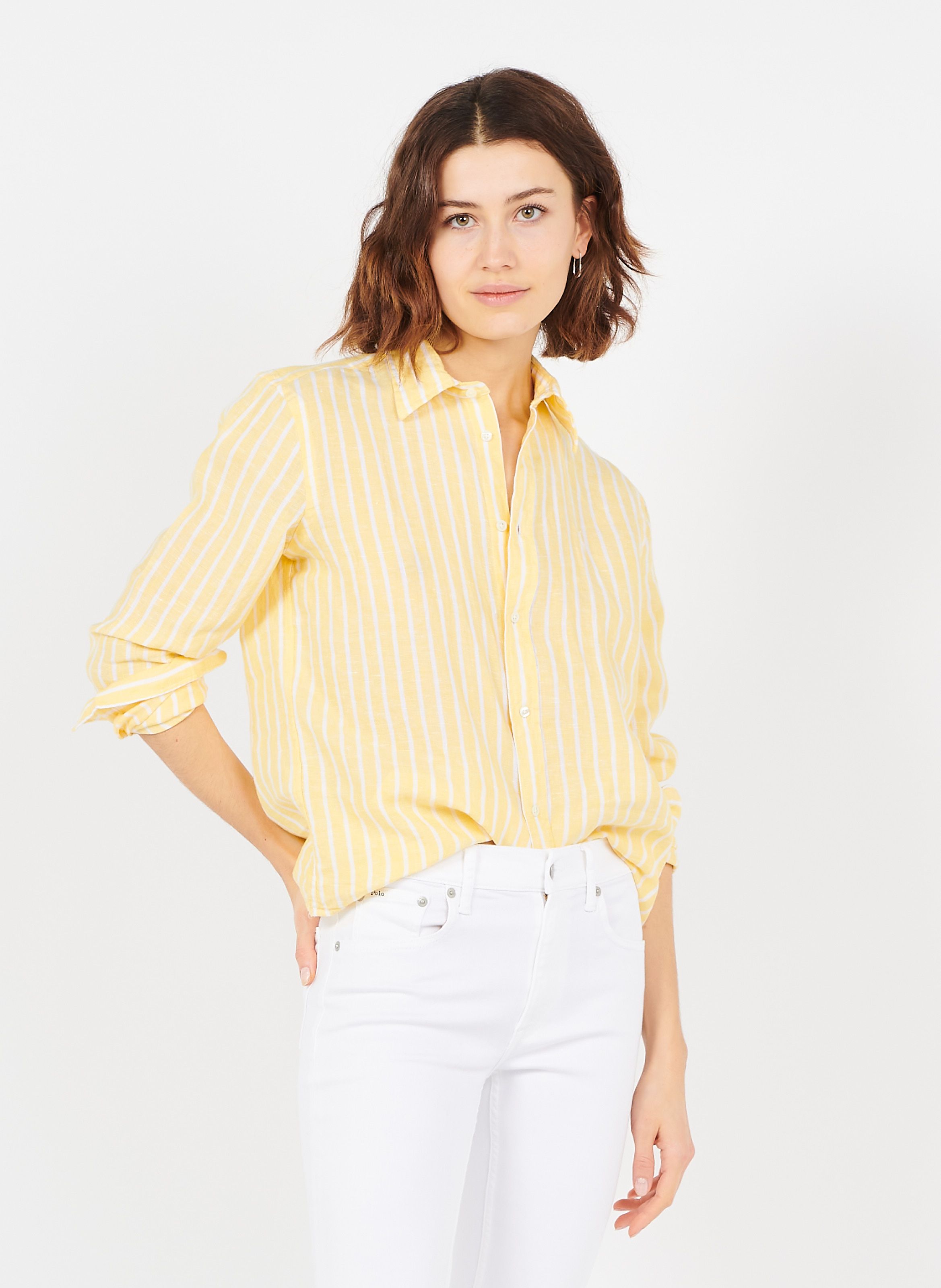 yellow ralph lauren shirt women's