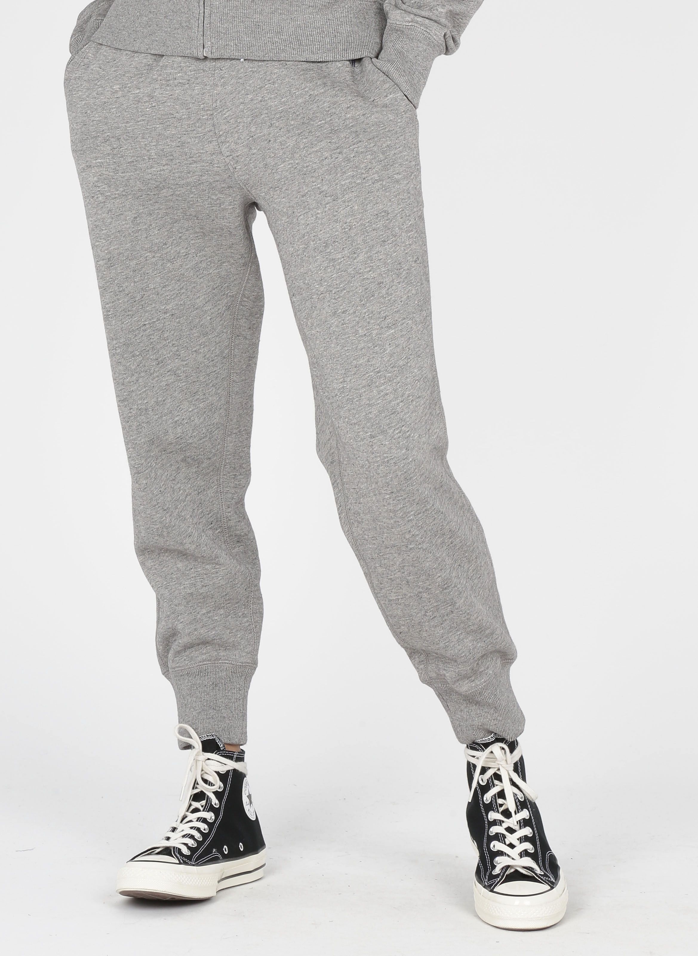 Grey Sweatshirt fabric track pants