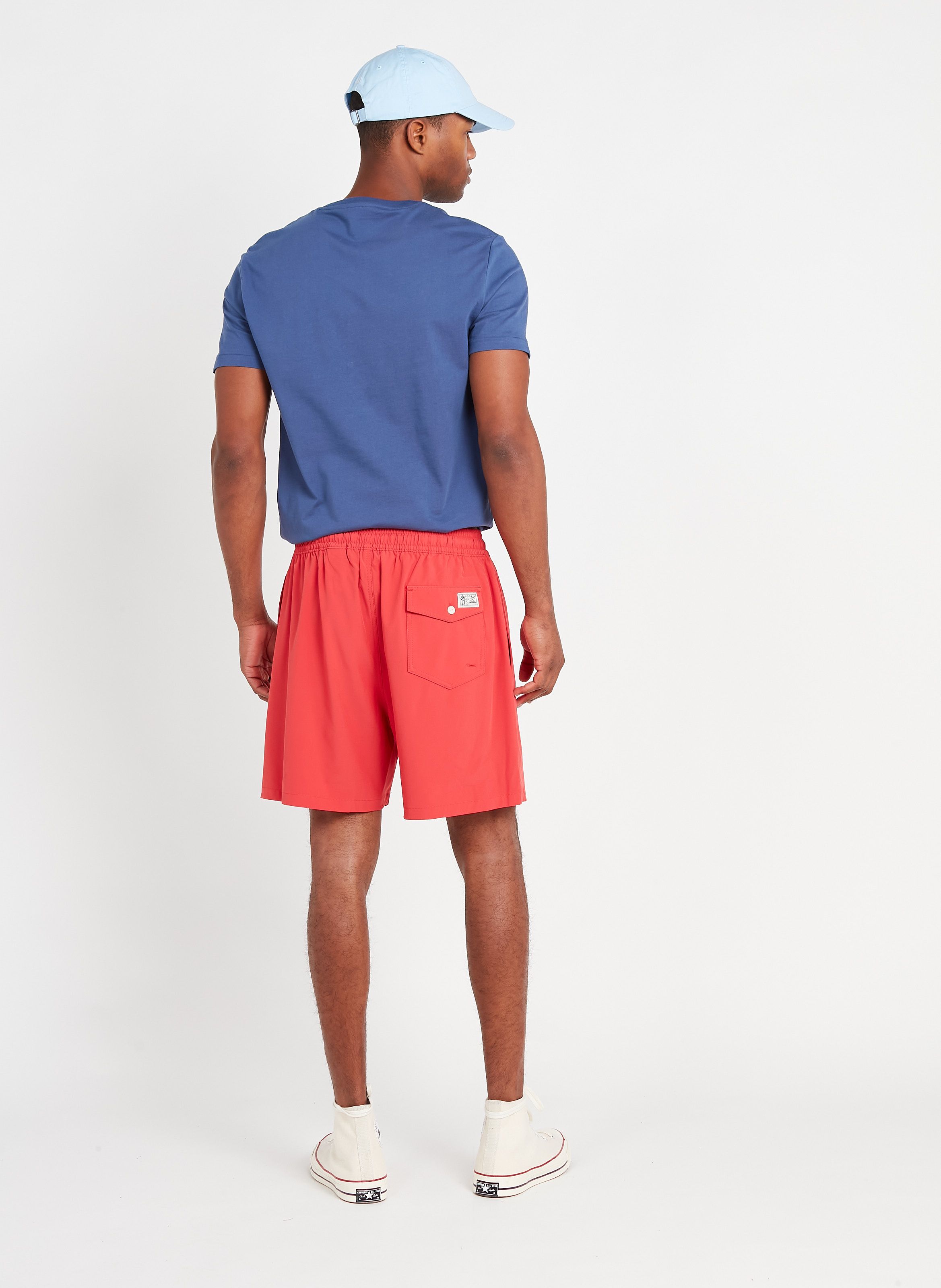 red polo shorts men