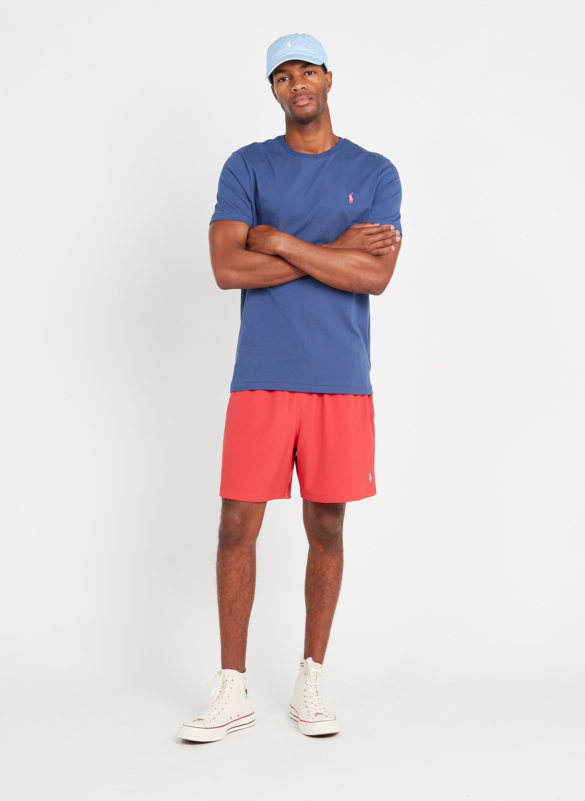 polo red shorts mens