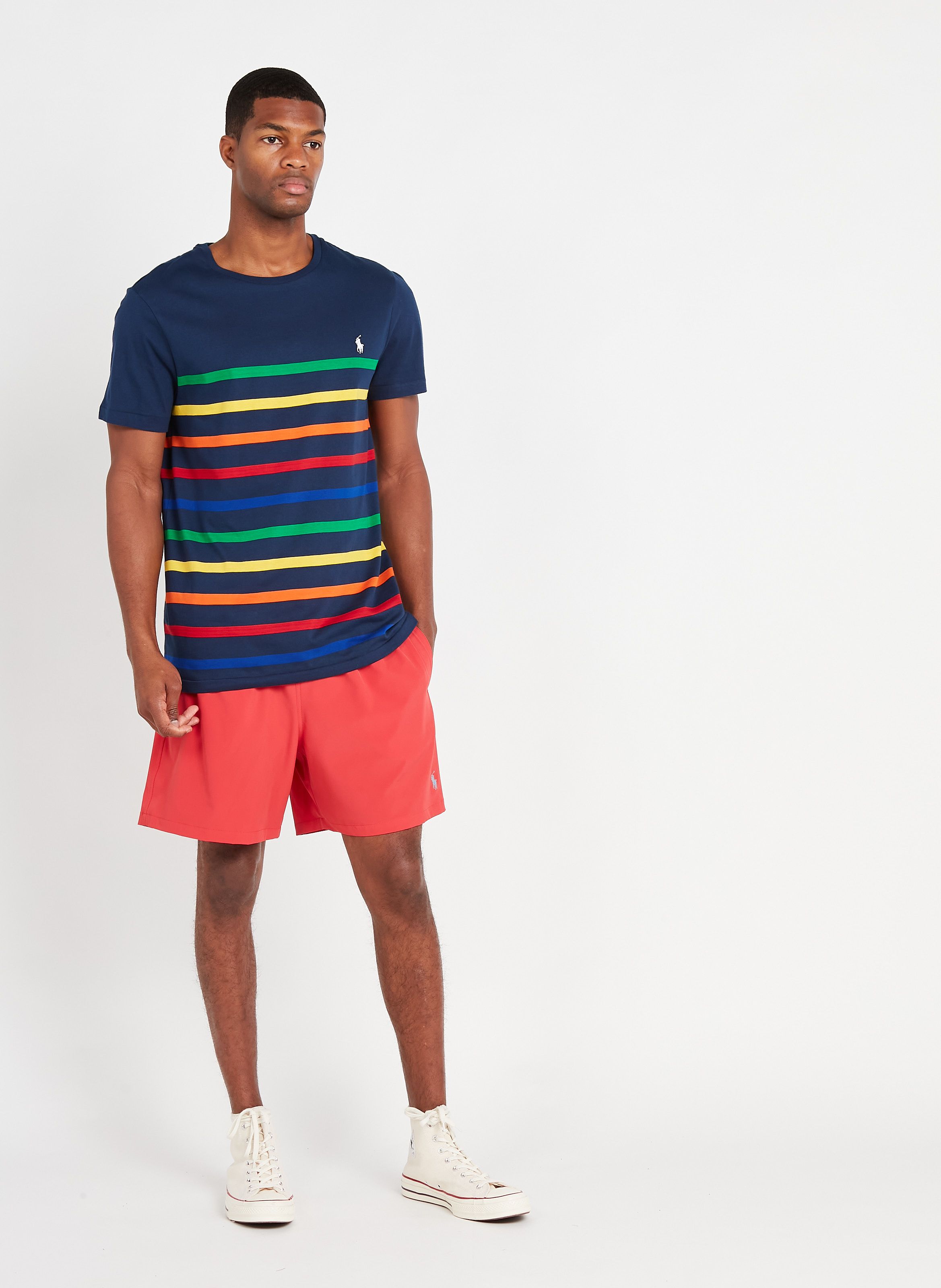 polo red shorts mens