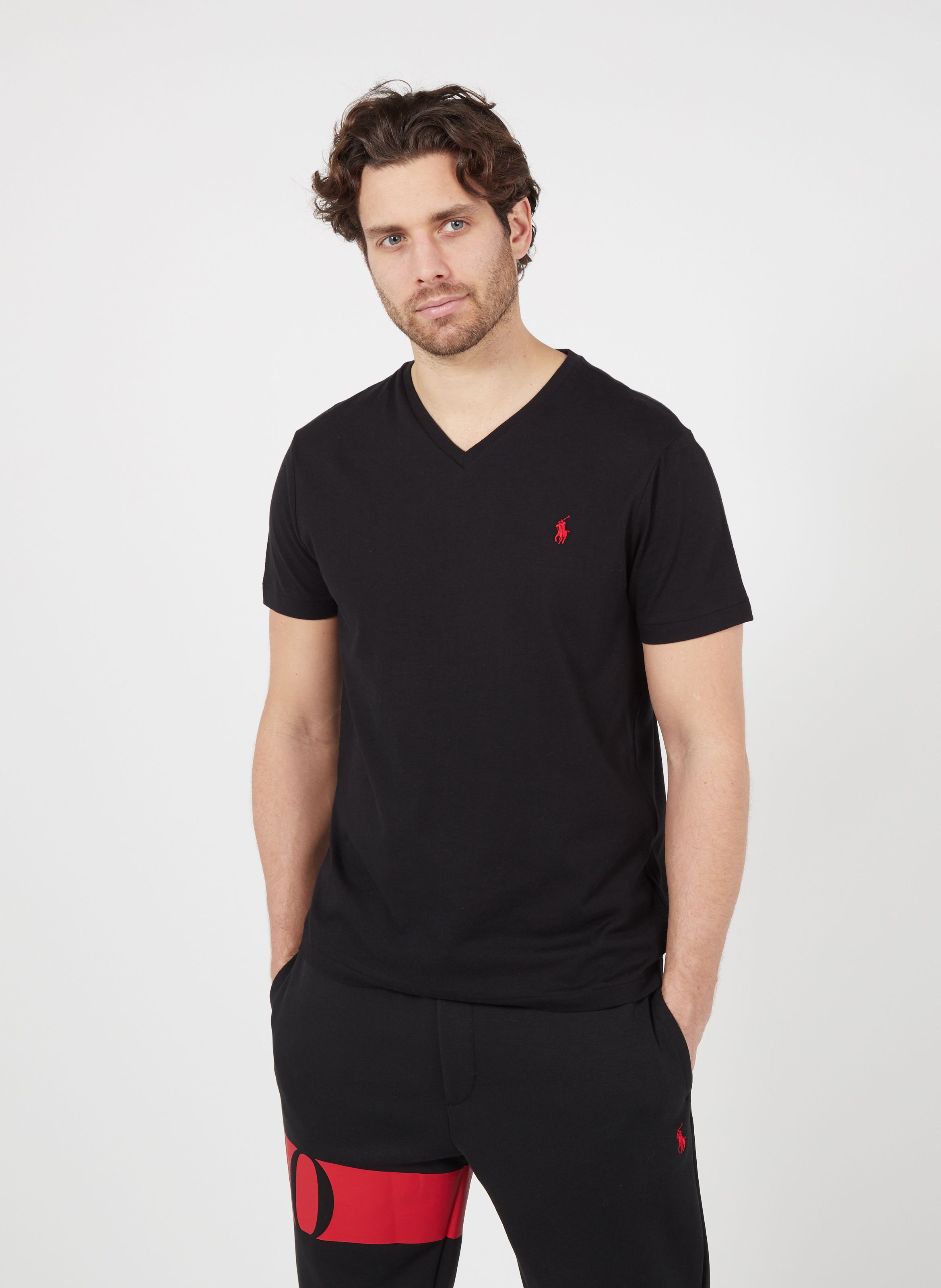 ralph lauren black v neck