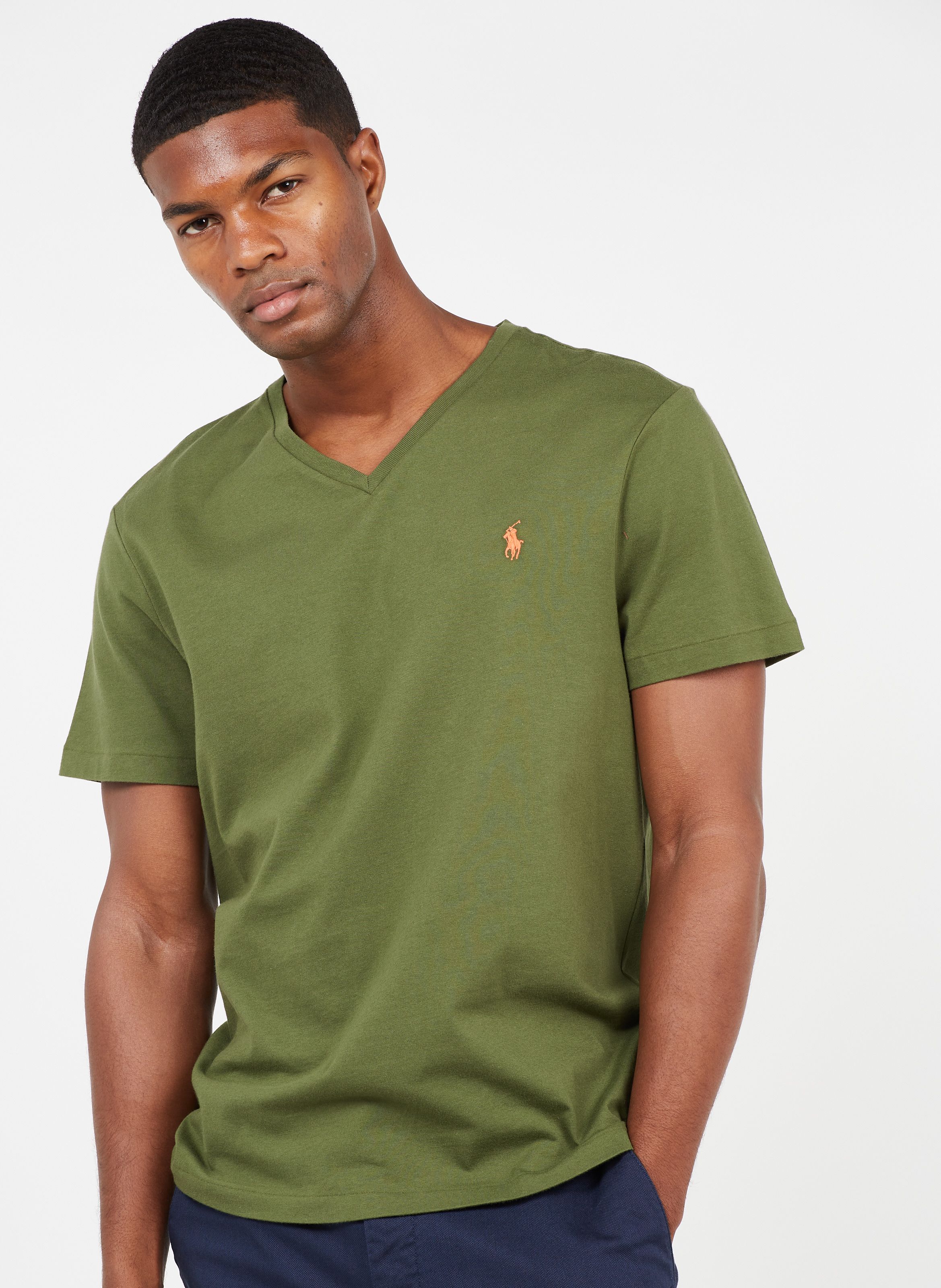 mens ralph lauren v neck t shirt