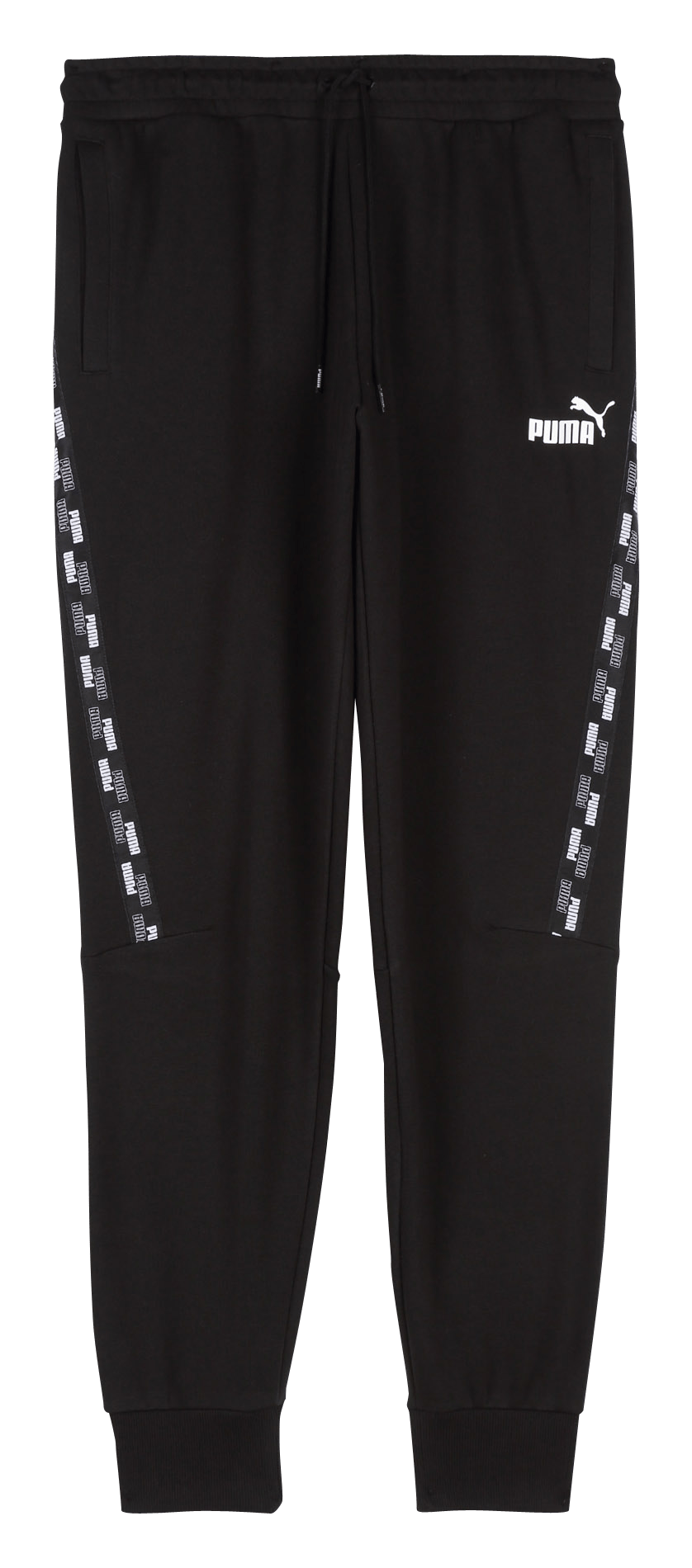 puma joggers black