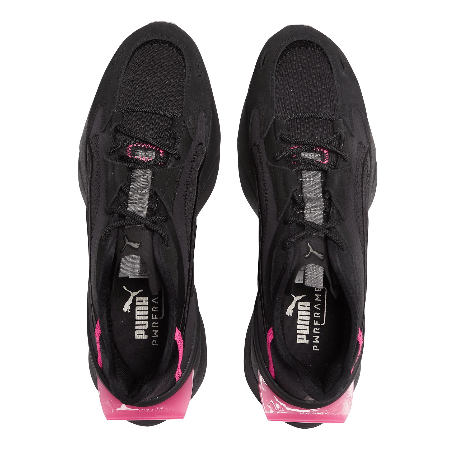 Puma Pwrframe Op-1 Cyber Sneakers Puma Black-puma Aged Silver-fluo Pink  Puma - Men | Place des Tendances
