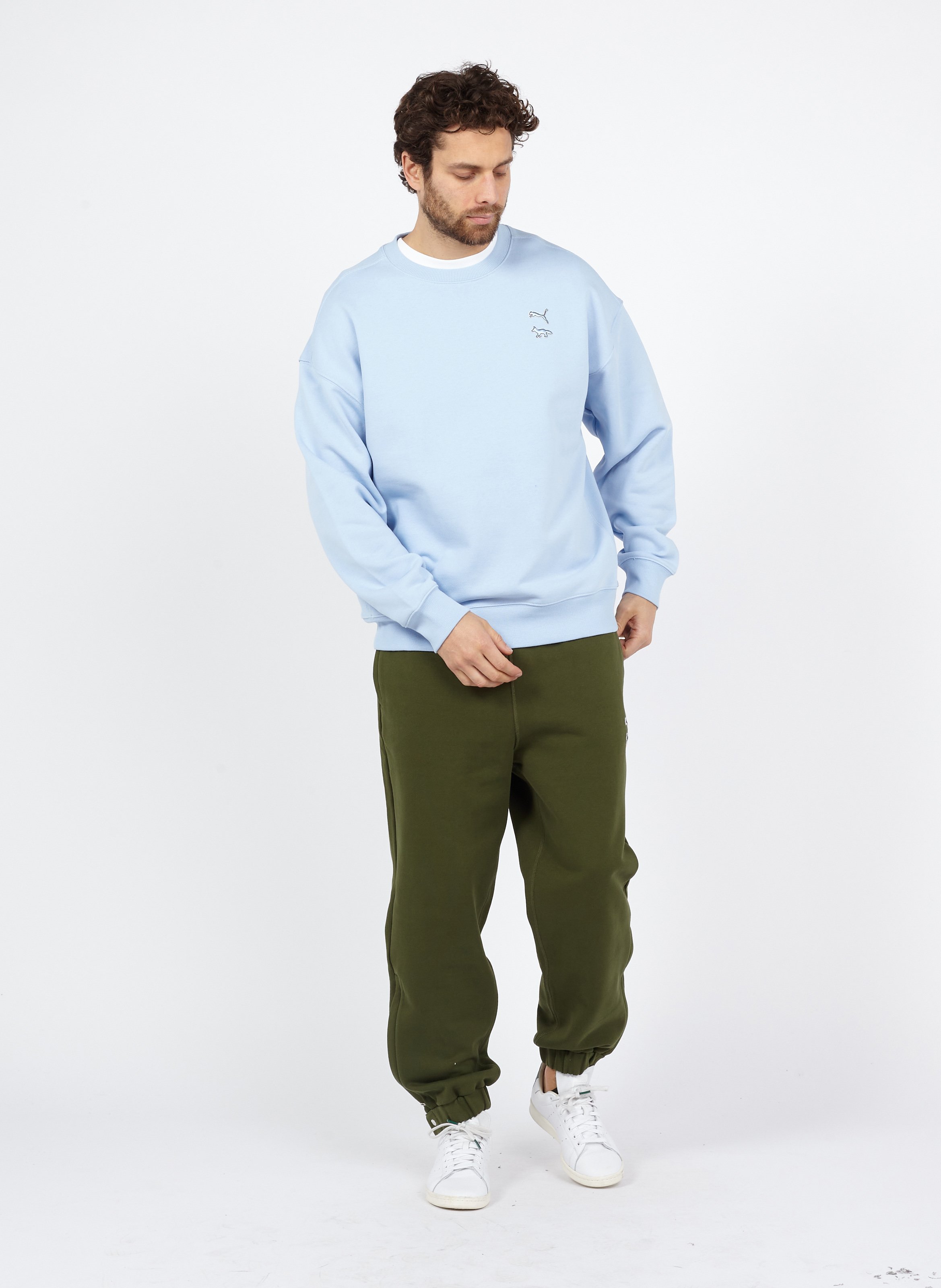 blue puma crew neck