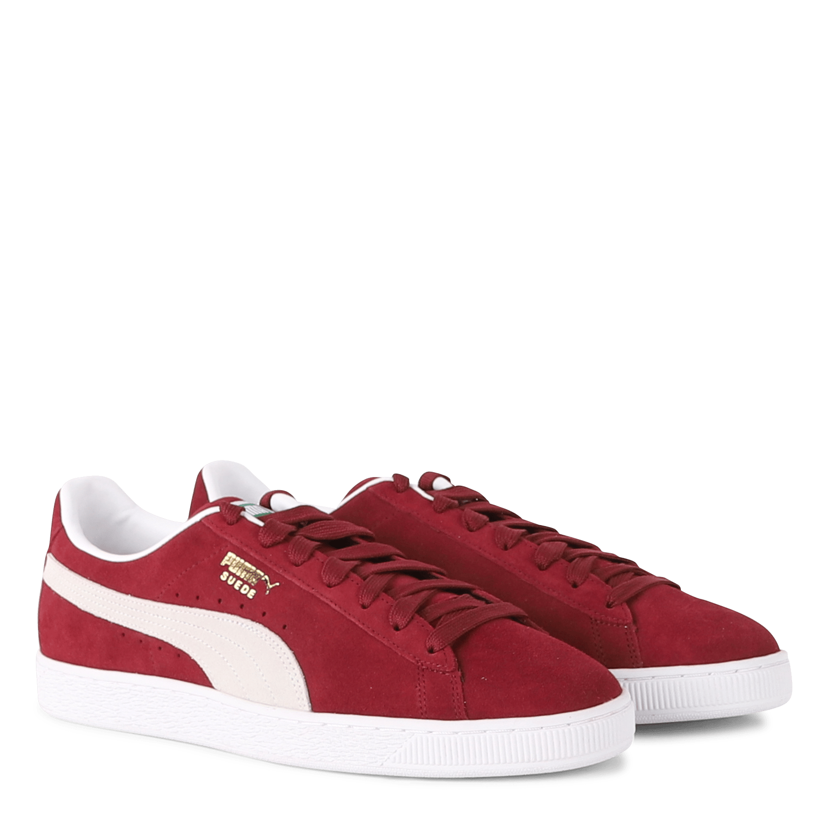 suede pumas red