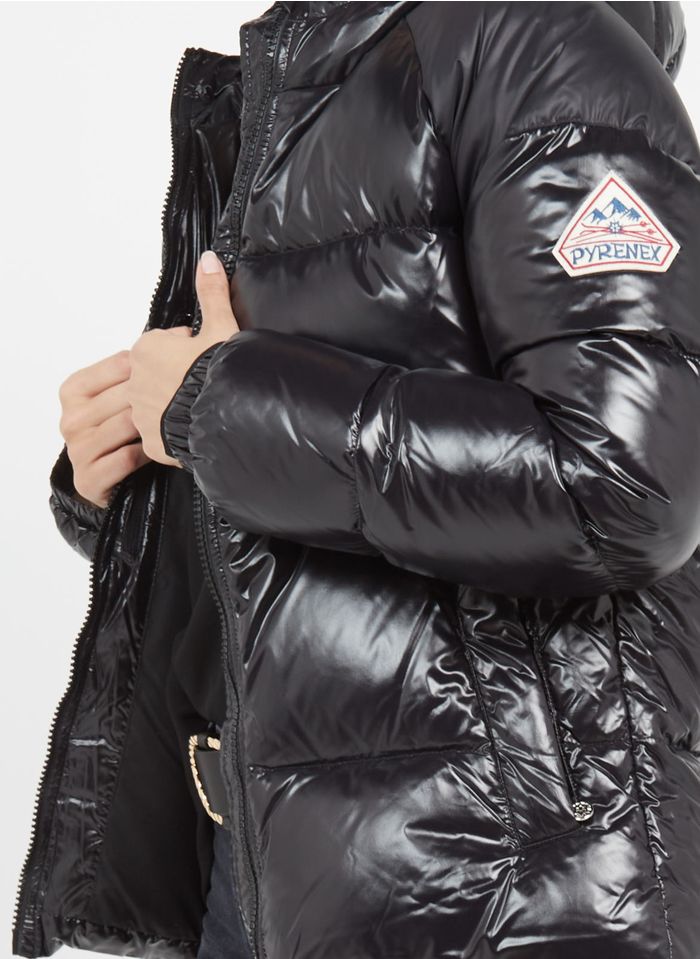 PYRENEX Black Padded jacket with hood