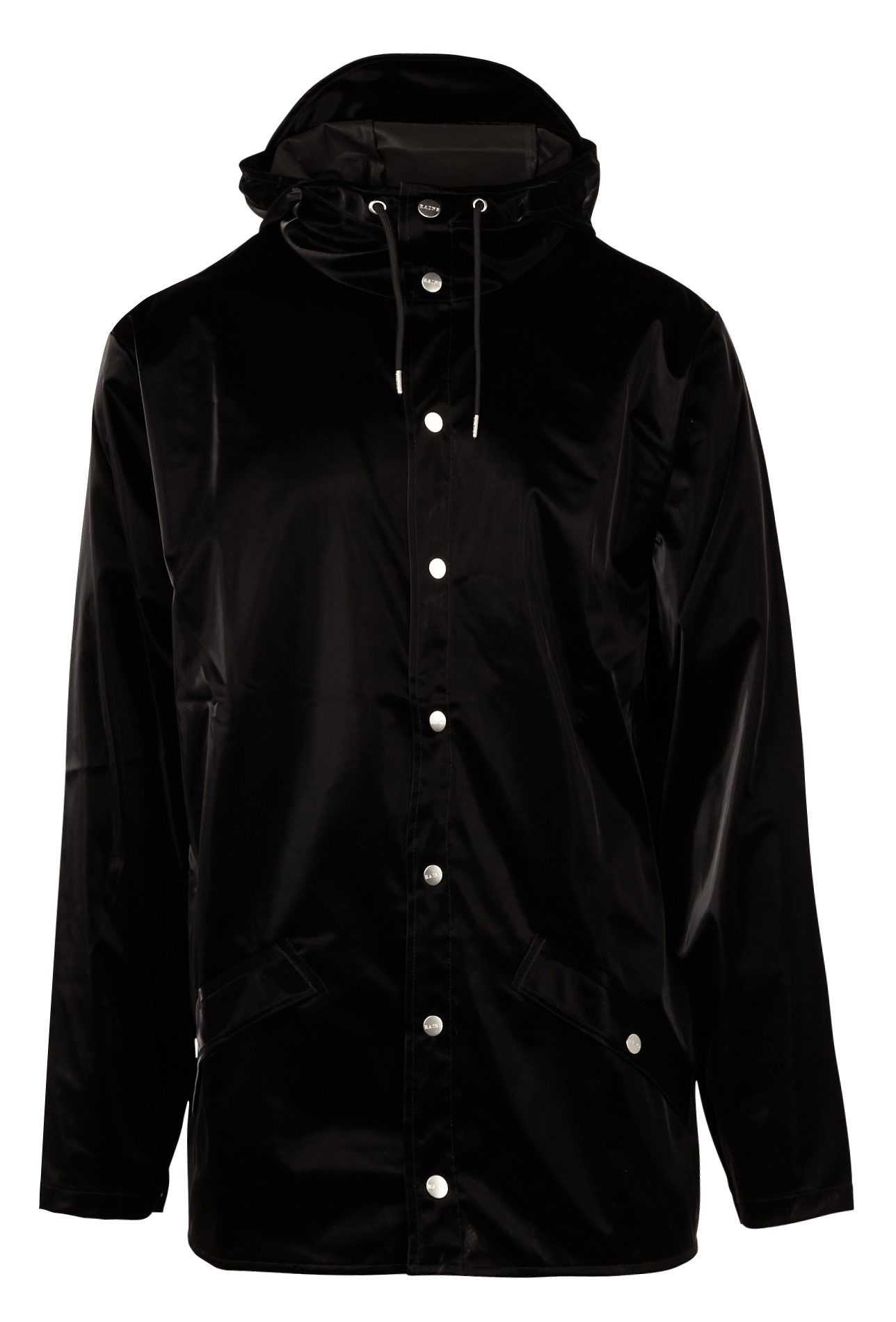 black button up windbreaker