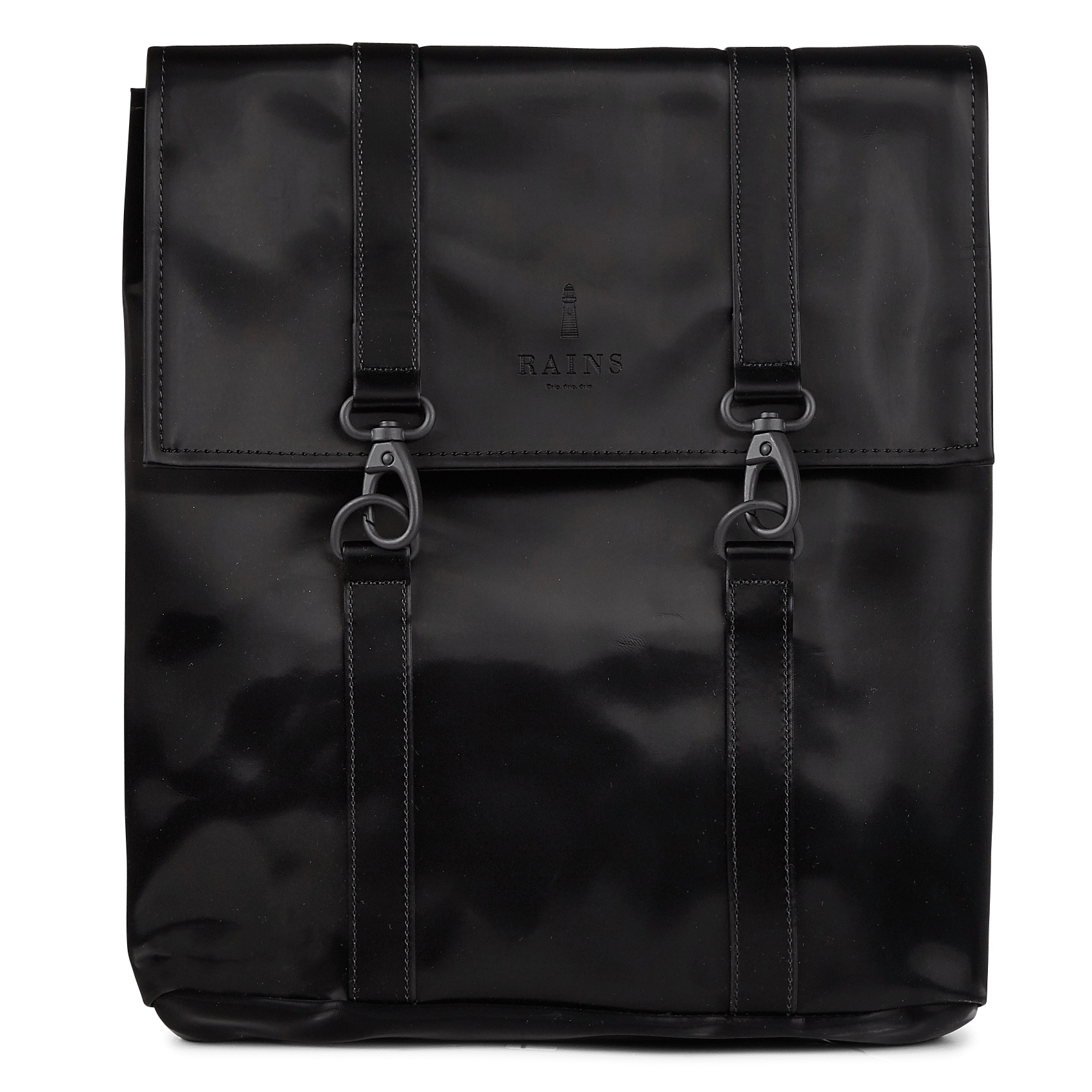 small black canvas backpack