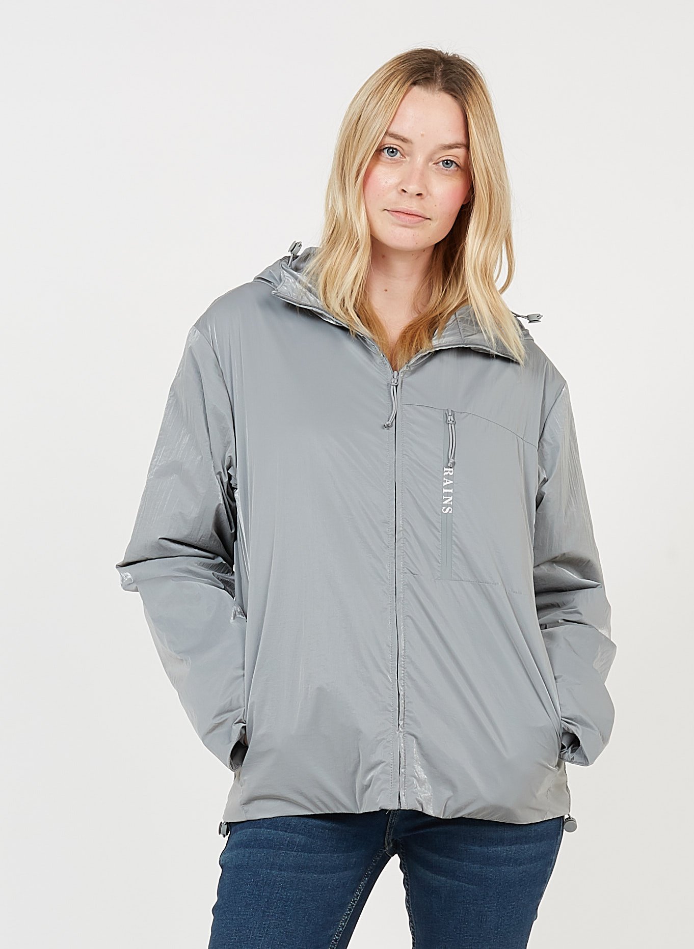 rains grey jacket