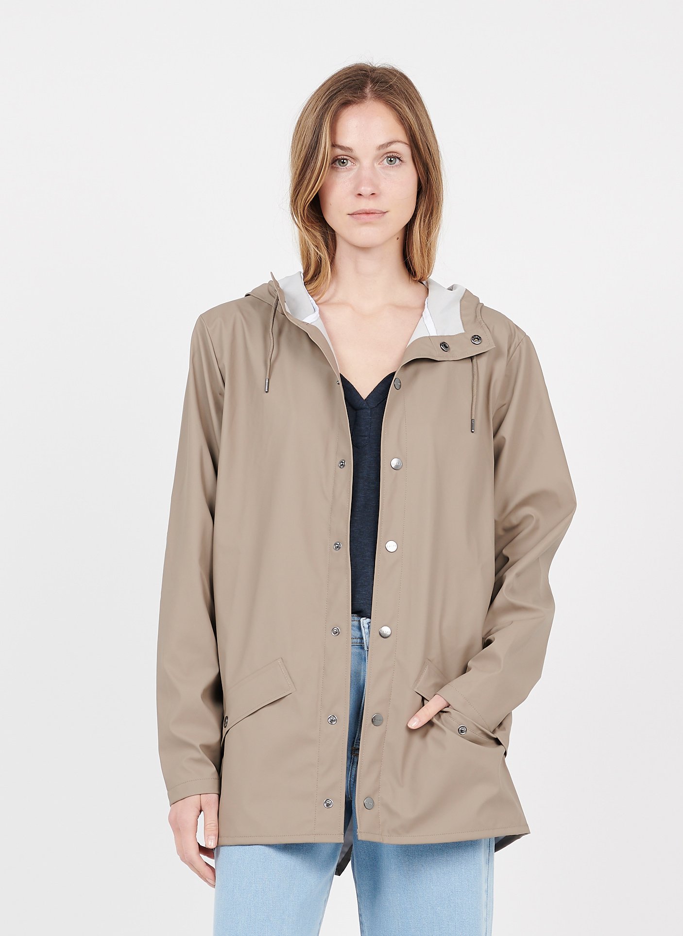 rains beige jacket