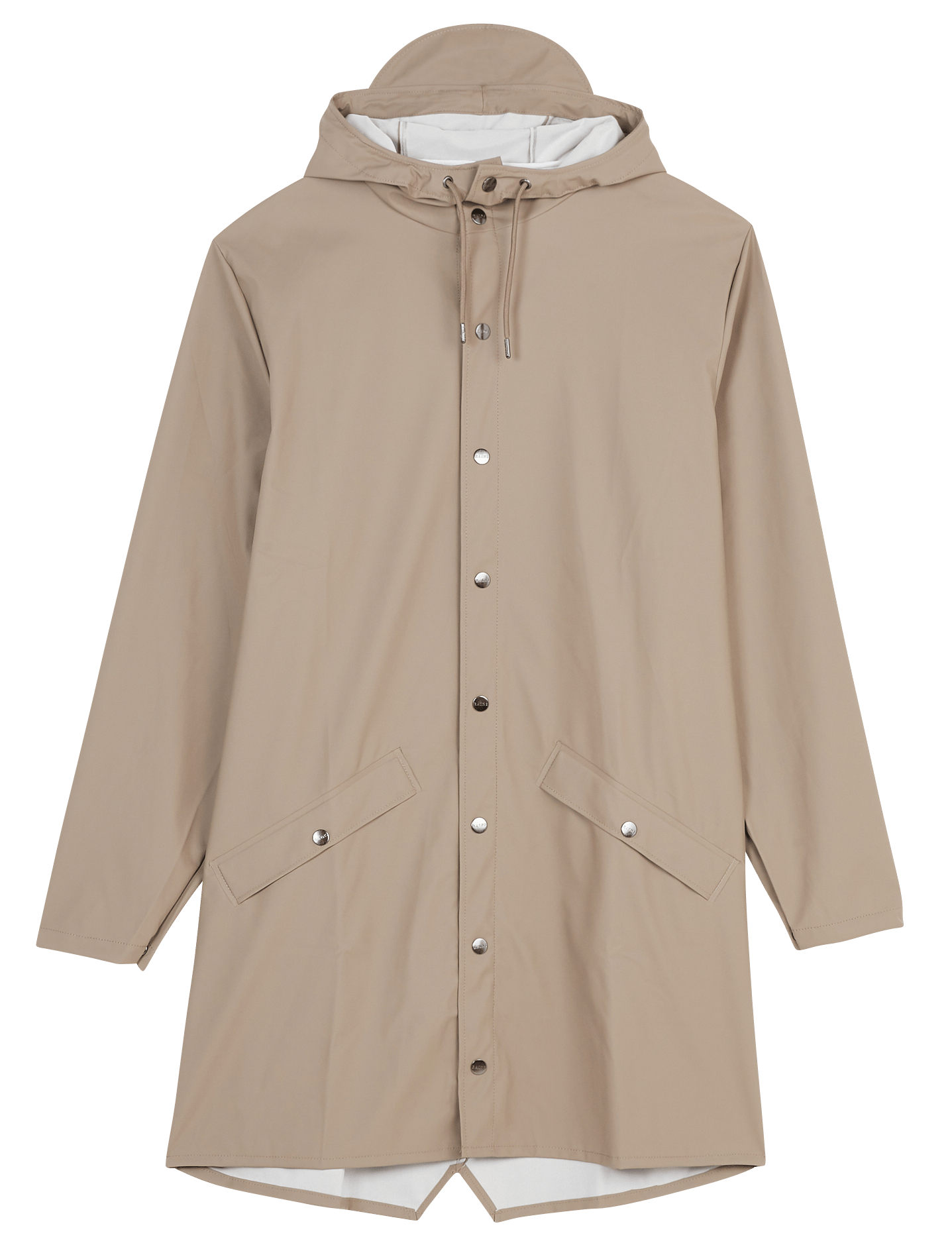 taupe raincoat