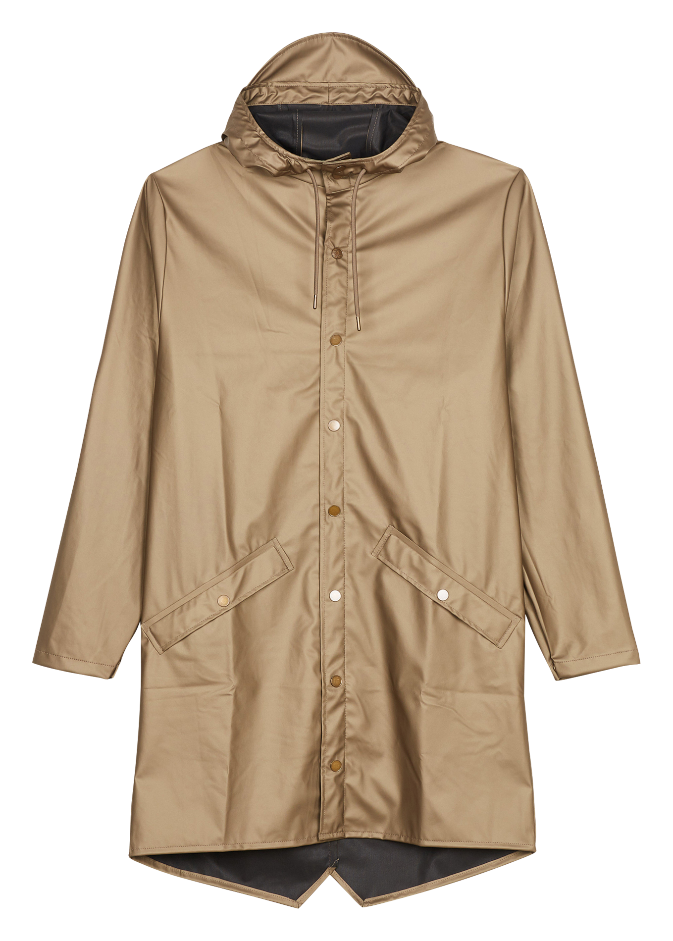 brown waterproof coat