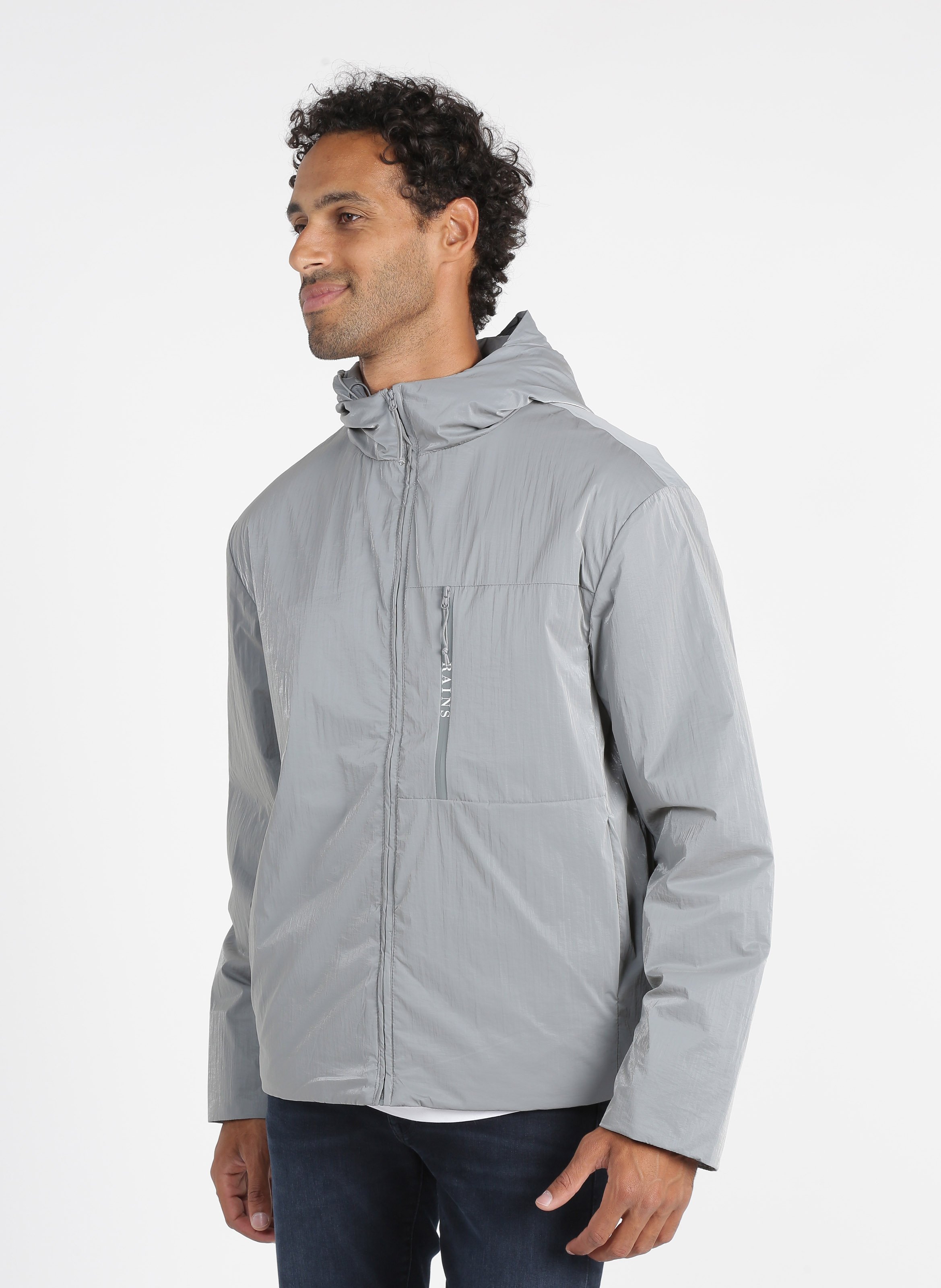 rains grey jacket