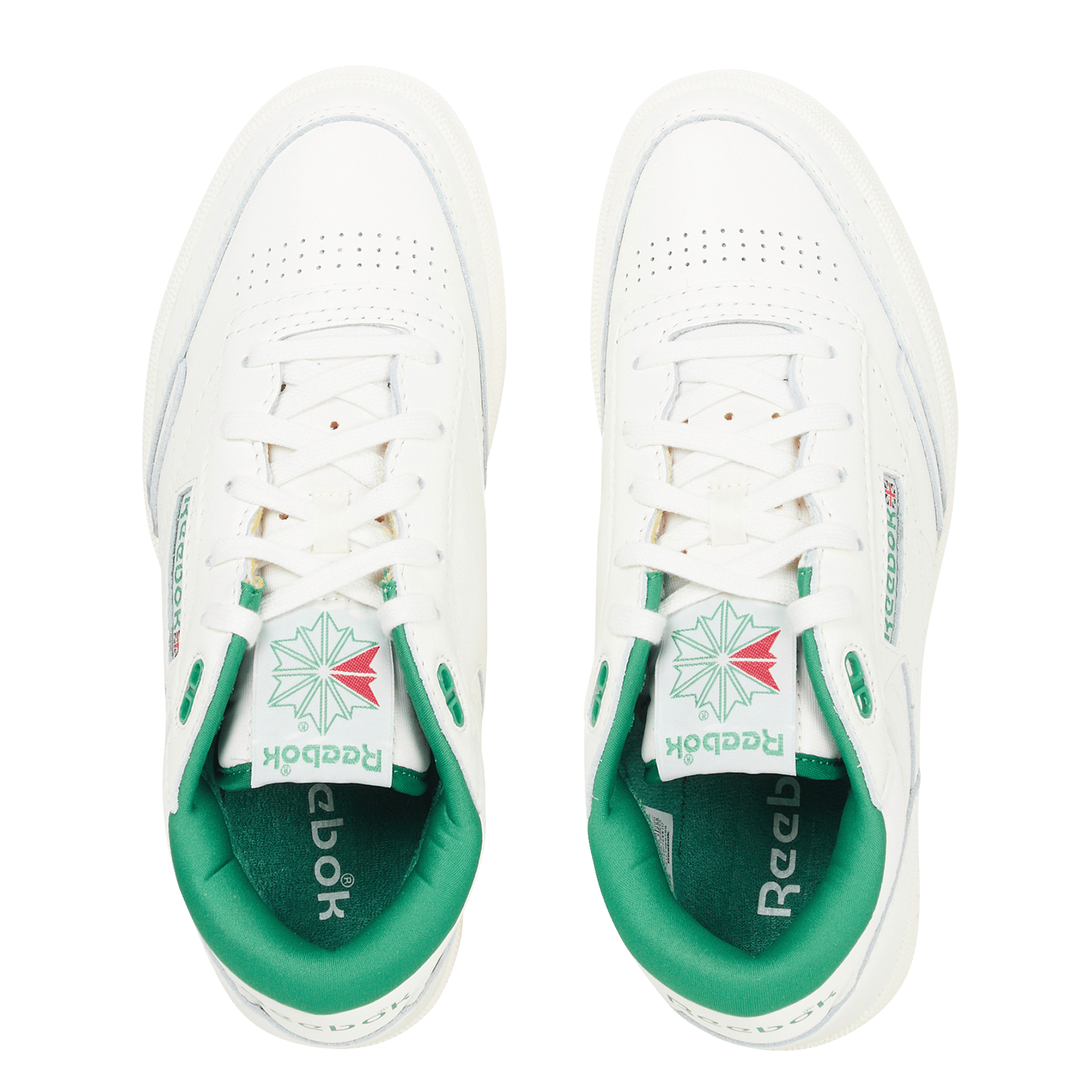 reebok blanche et verte