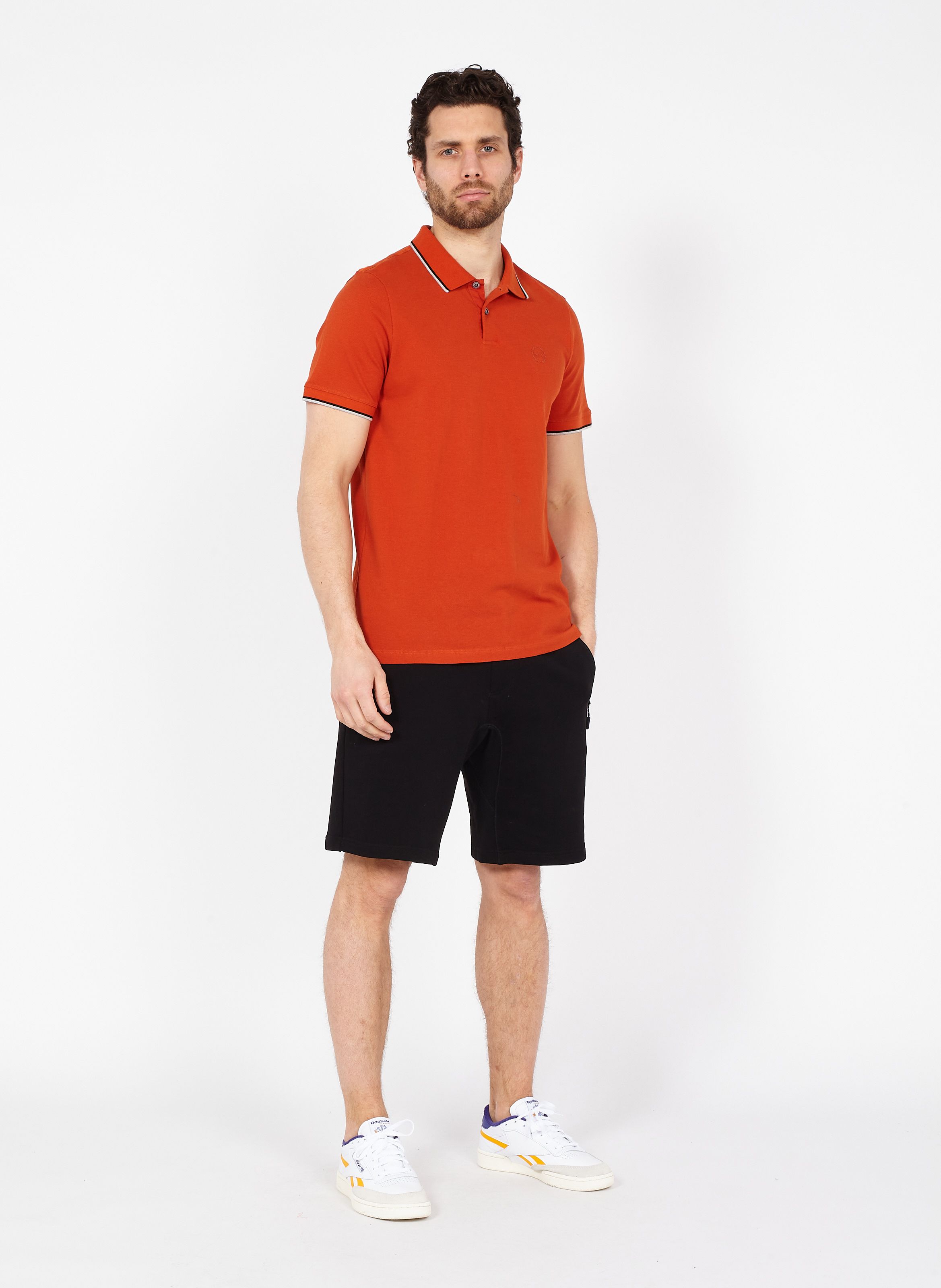 polo reebok homme orange