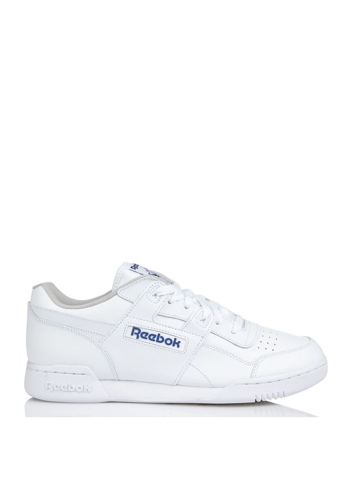 REEBOK White Workout Plus leather trainers