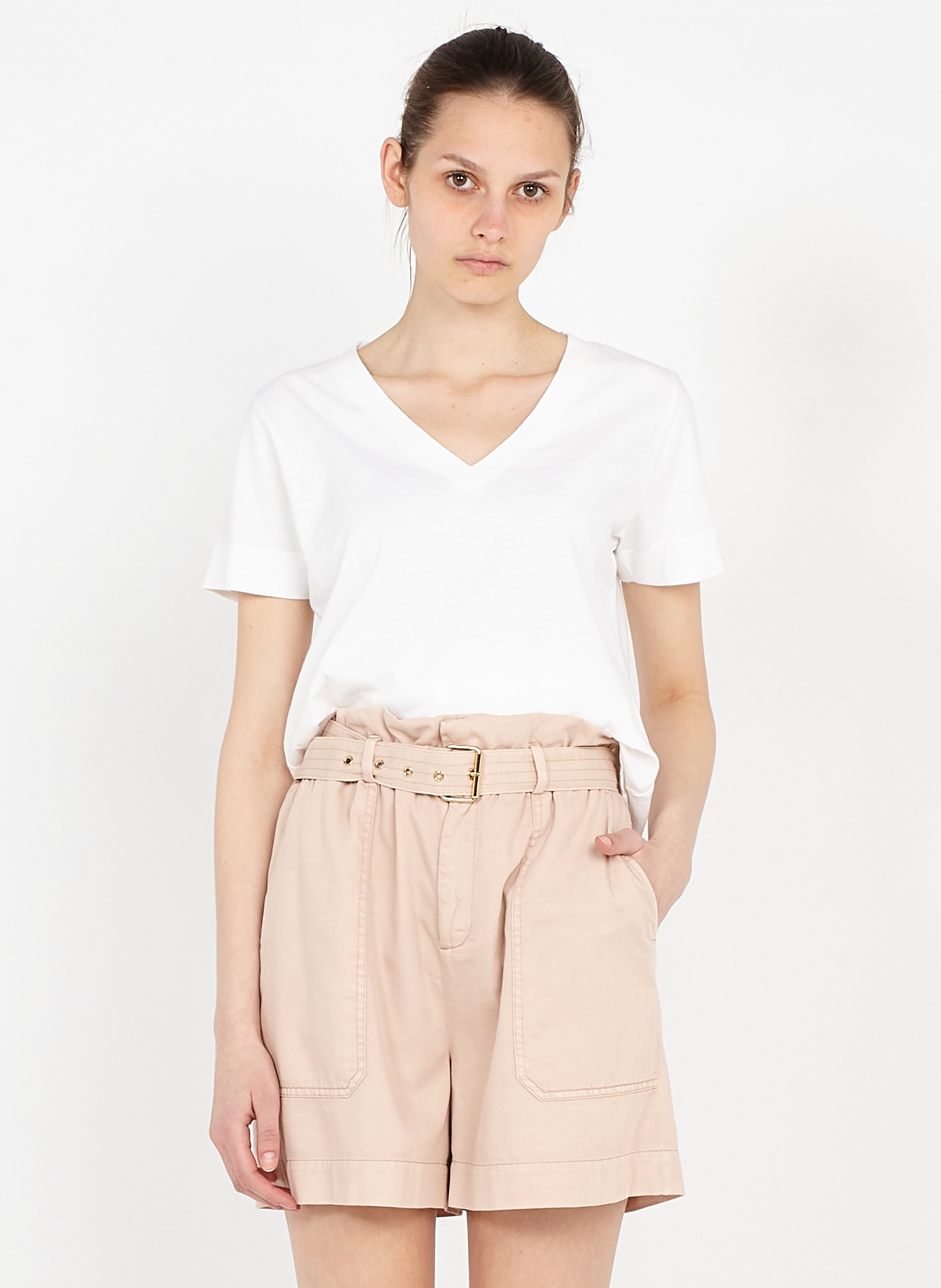 Sale High-waisted Organic Cotton Shorts 