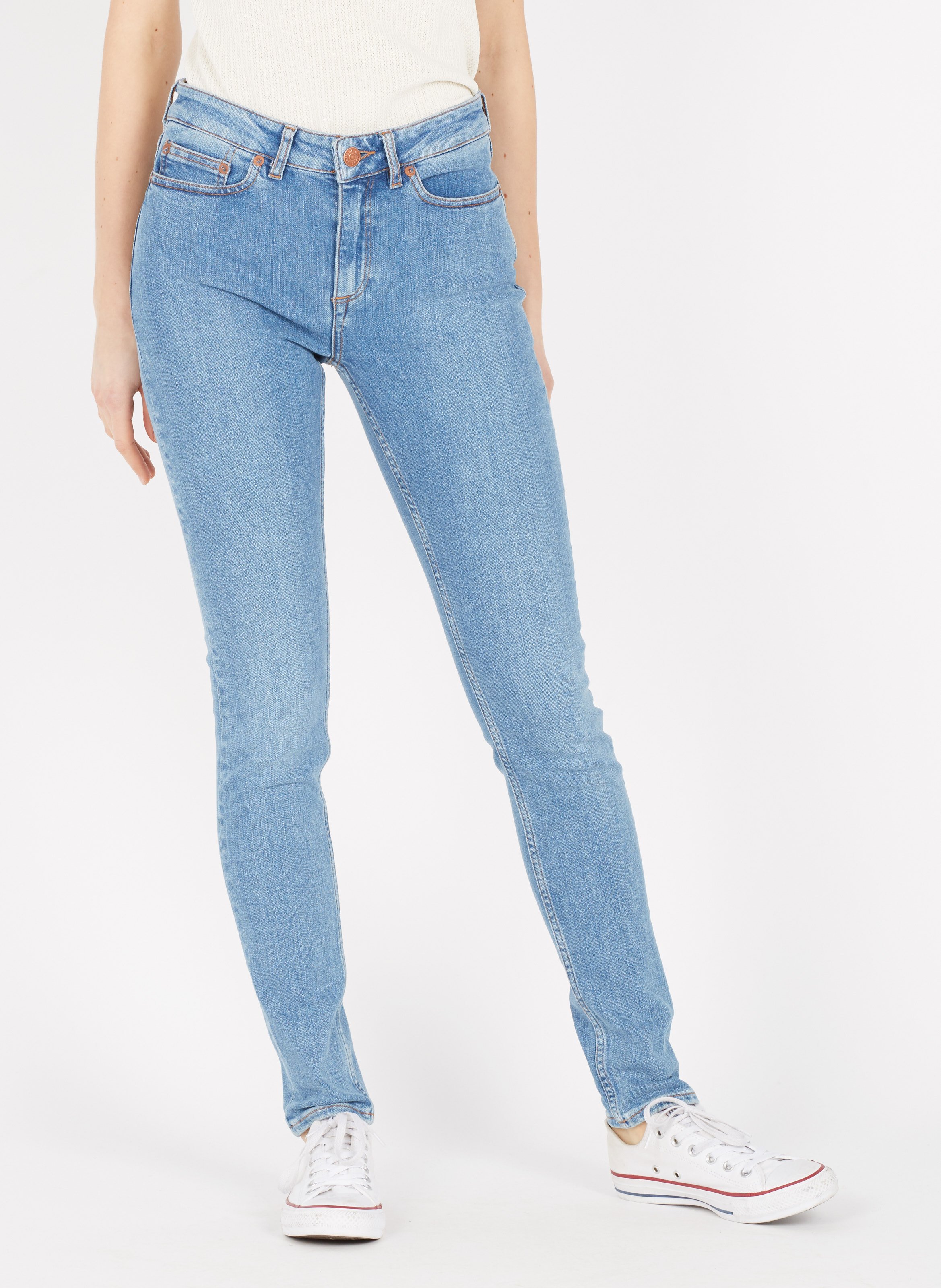 Regular-waist Skinny Jeans Light Ozone Samsoe Samsoe - Women | Place des  Tendances