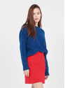 SAMSOE SAMSOE NAVY PEONY MEL. Blue