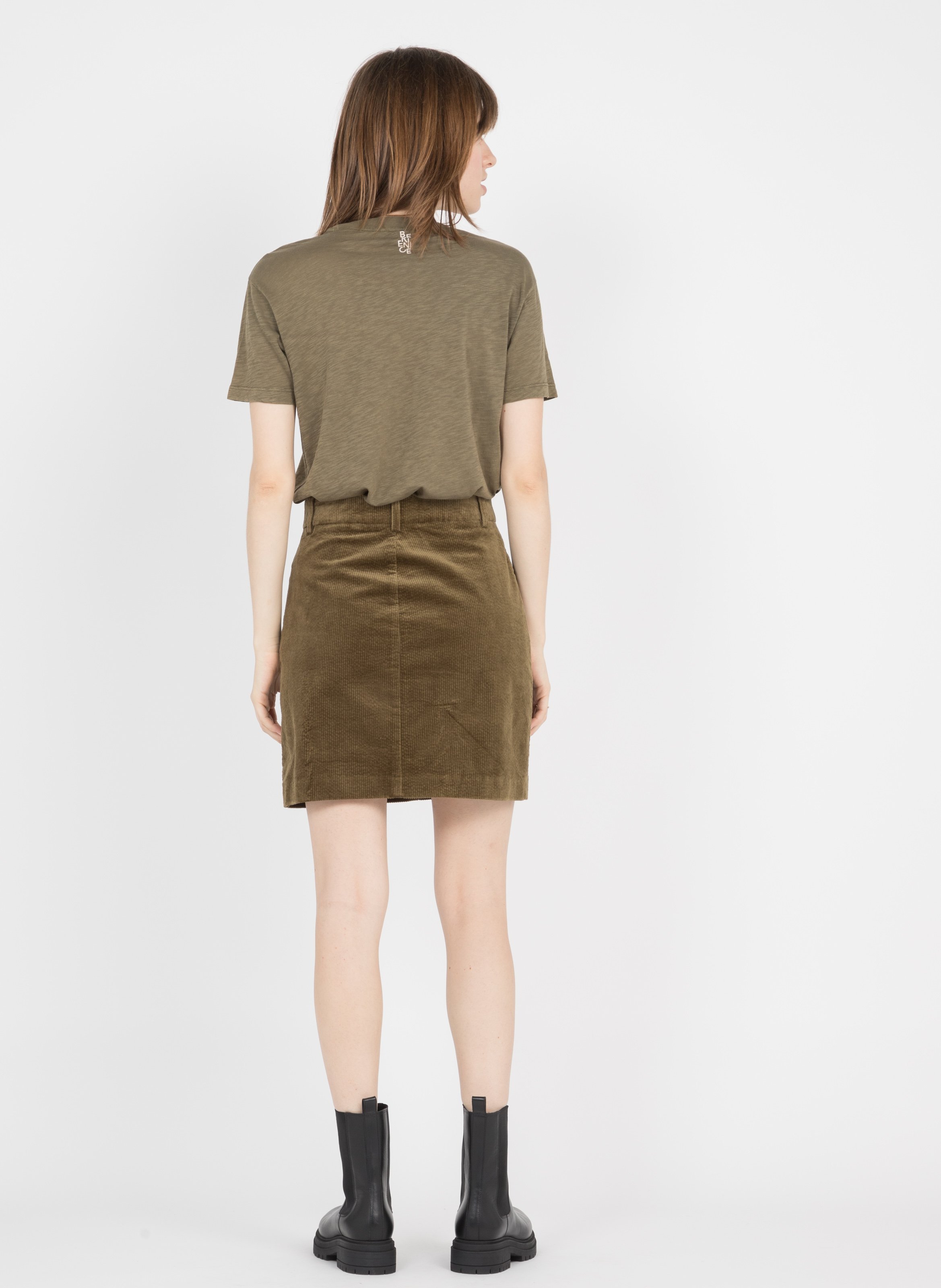 brown corduroy skirt quilt