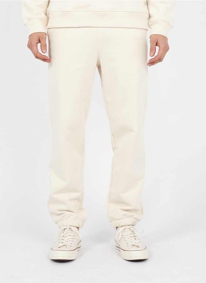 SAMSOE SAMSOE Beige Slim-fit organic cotton track pants